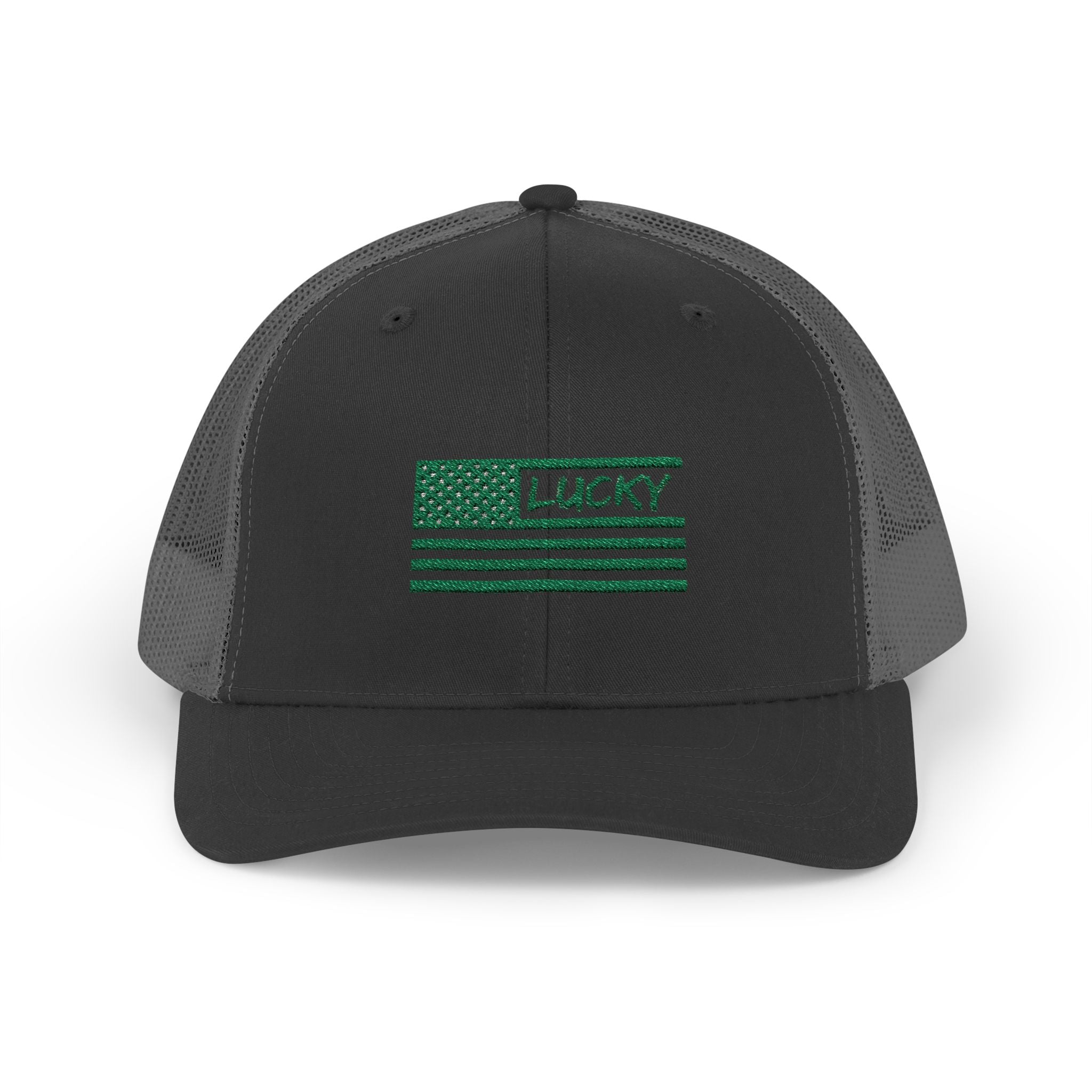 St. Patrick's Day Lucky 4-Leaf Clover Snapback Trucker Cap