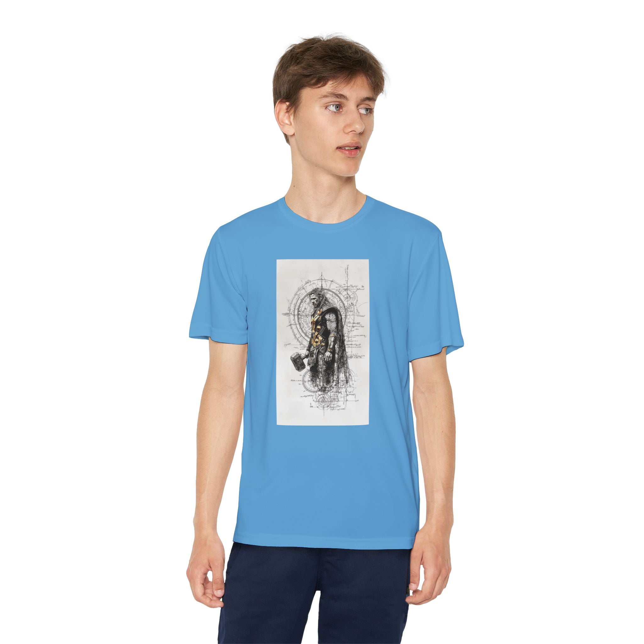 Superhero Youth T-Shirt Sports Graphic Tee, Cool Athletic Shirt for Kids