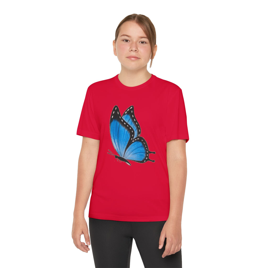 Butterffy Youth T-Shirt Sports Graphic Tee, Cool Athletic Shirt for Kids, Perfect for Sports Events, Team Spirit