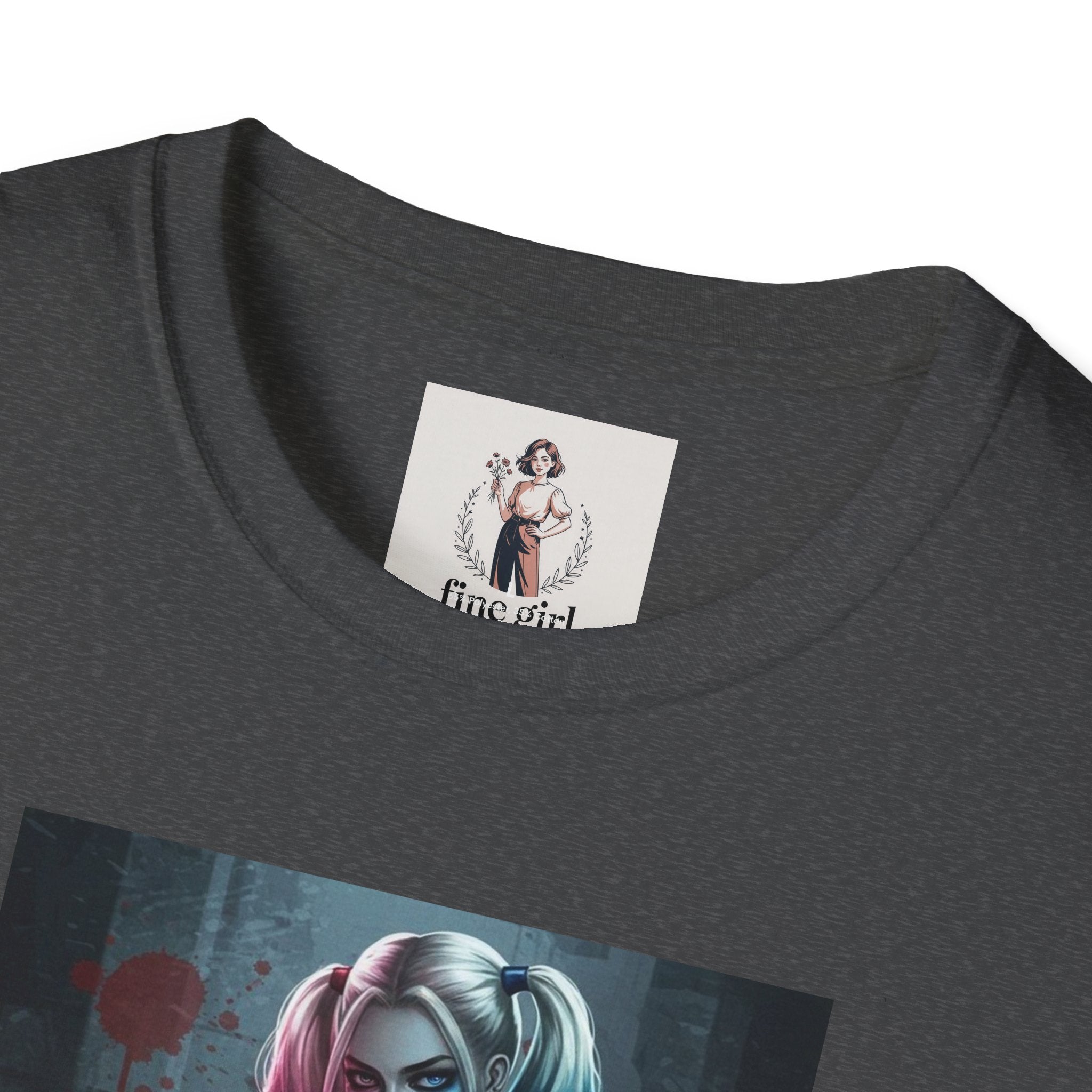 Haily Quinn Superhero Marvel Unisex Softstyle T-Shirt, Comic Book Tee, Graphic Novel Shirt, Geeky Clothing, Cosplay Costume Top