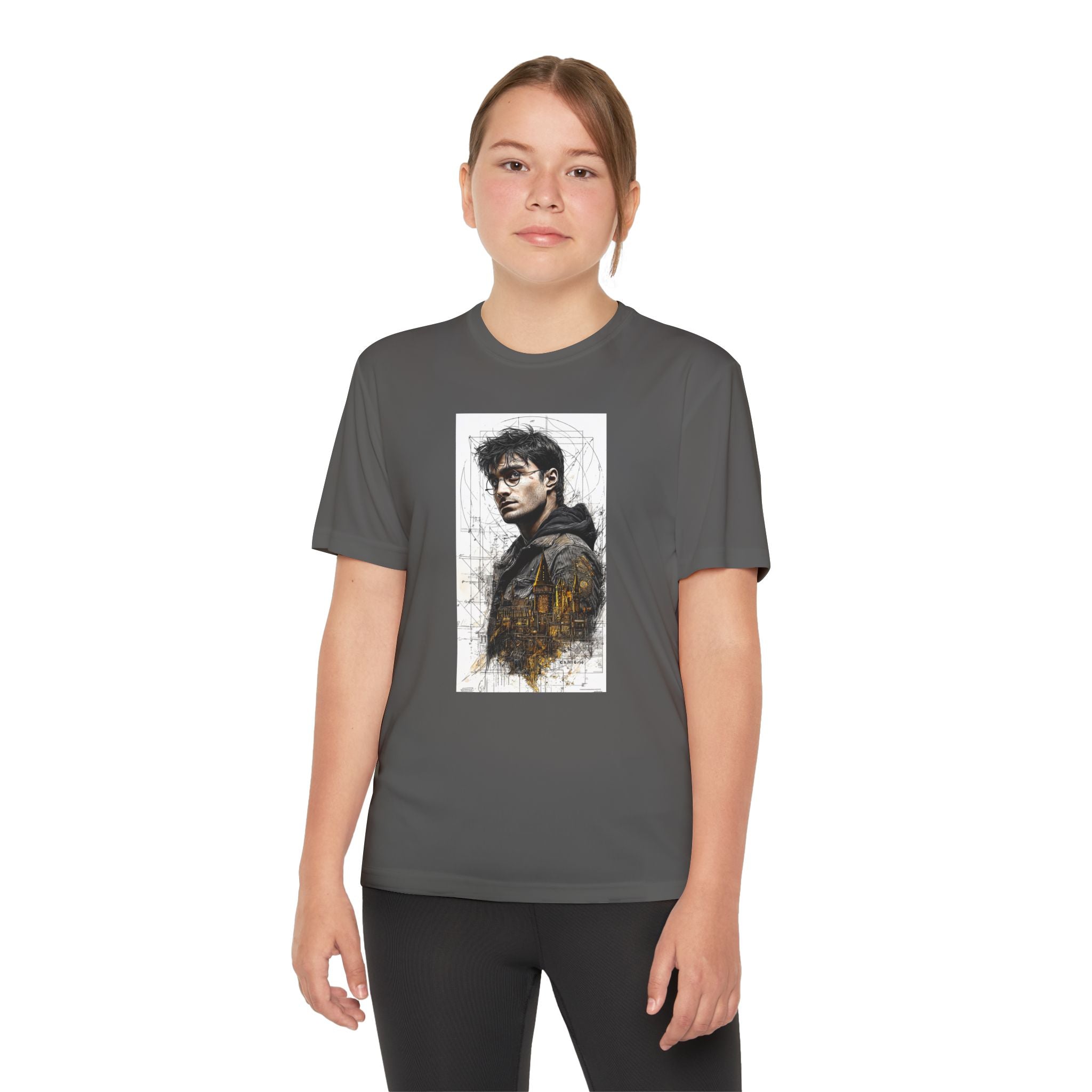 Youth Competitor Tee - Harry Potter, Wizard School Shirt, Magical Kids Top, Hogwarts Fan Gift, Sorcerer's Stone T-Shirt