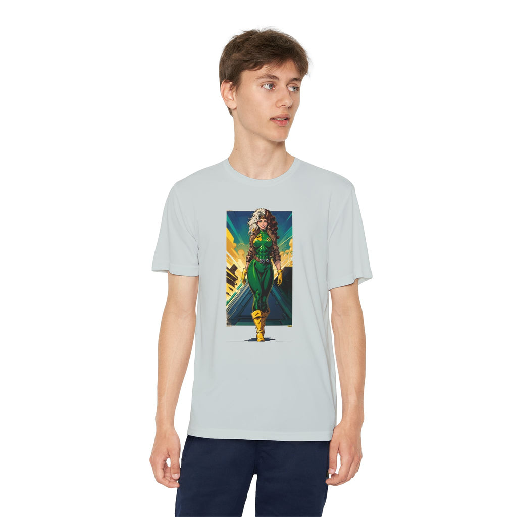 Superhero Youth T-Shirt Sports Graphic Tee, Cool Athletic Shirt for Kids