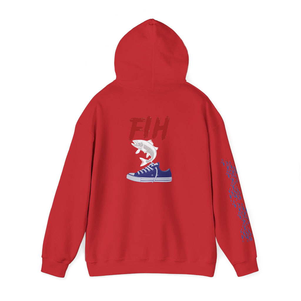 Fishing Patriotic Hoodie, American Flag Sweatshirt, Fisherman Gift, Outdoor Fishing Apparel, USA Pride Jumper