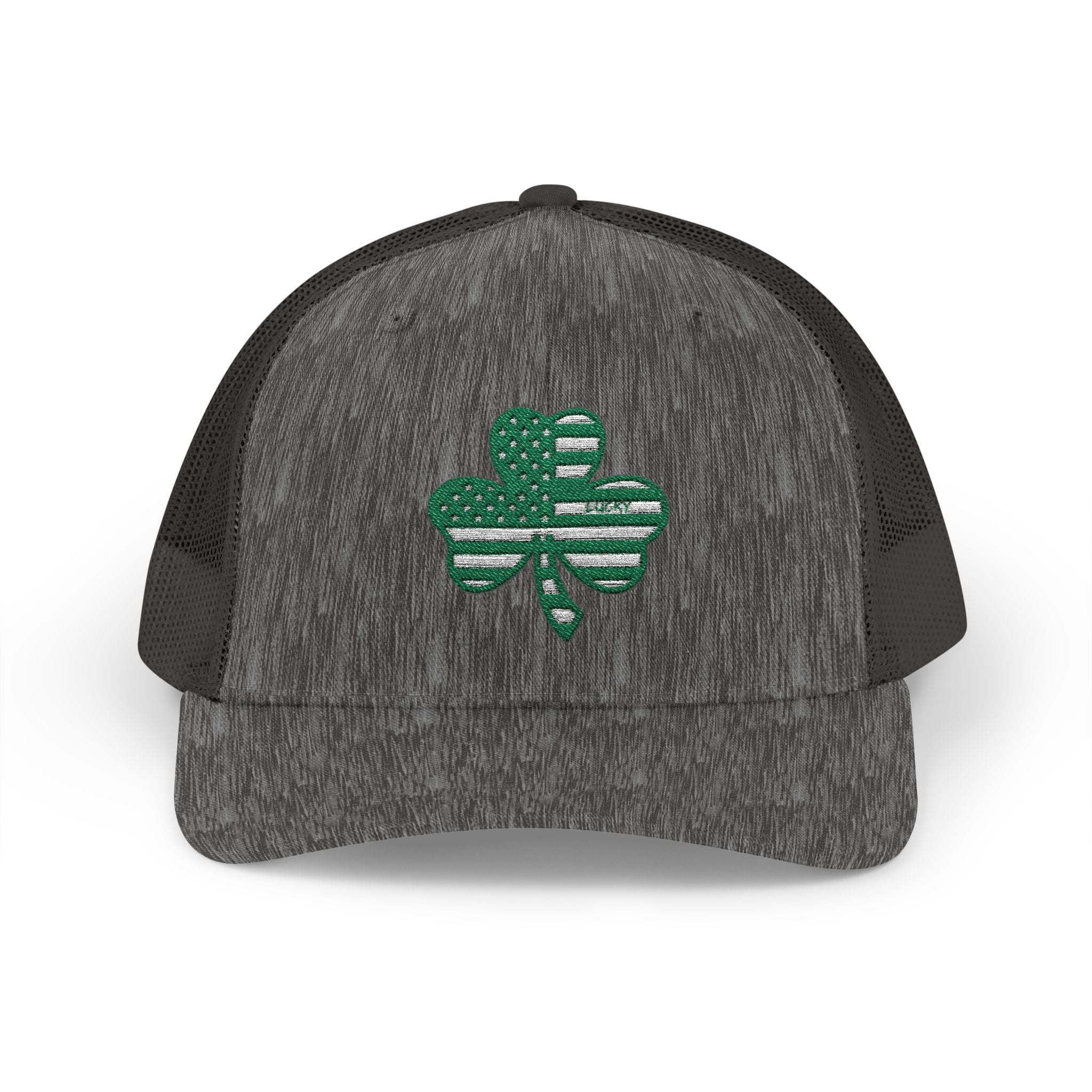 St. Patrick's Day Lucky 4-Leaf Clover Snapback Trucker Cap