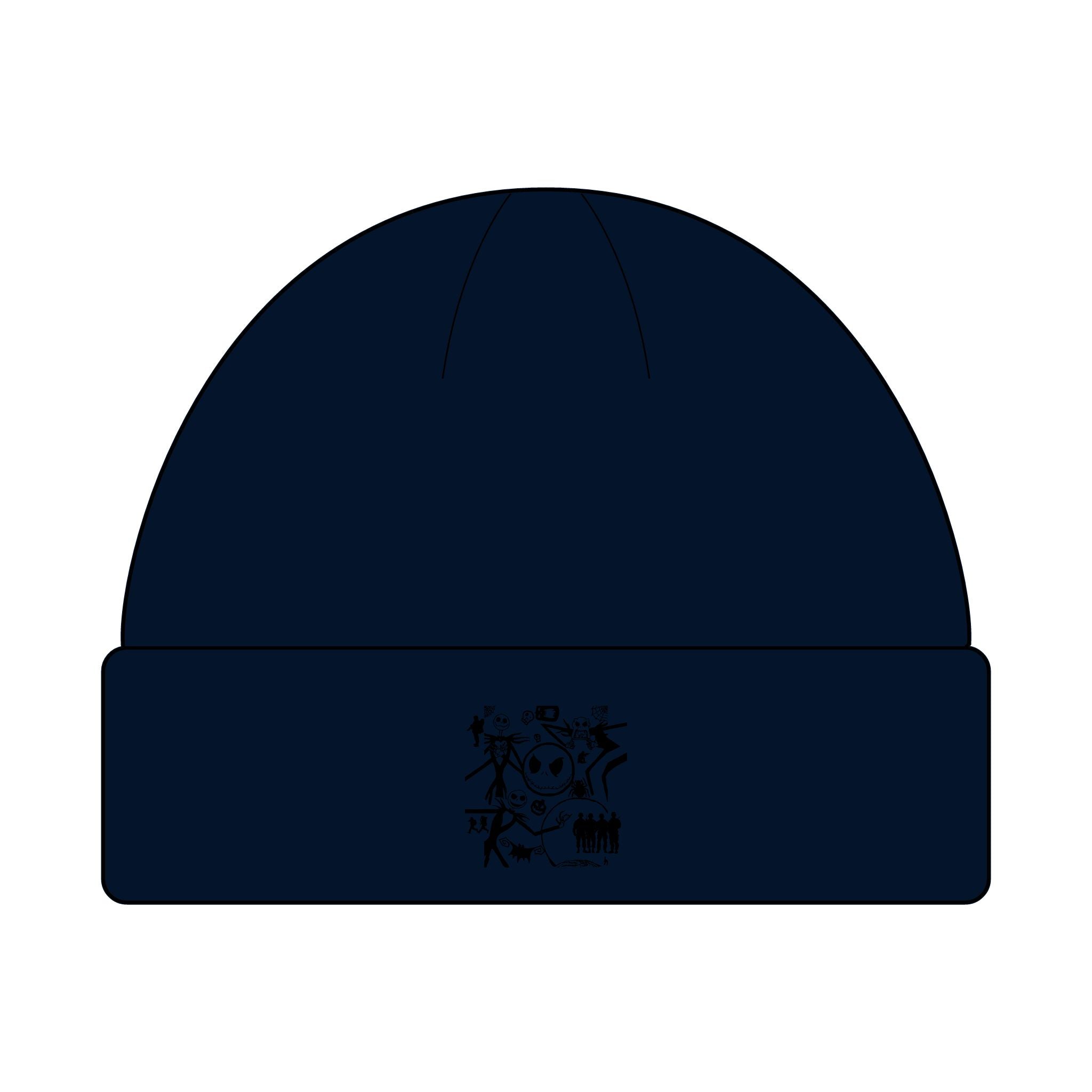 Halloween Patriotic Cuff Beanie Hat, USA Flag Knit Cap, Trick or Treat Costume, Skull Headwear, Winter Costume Accessory