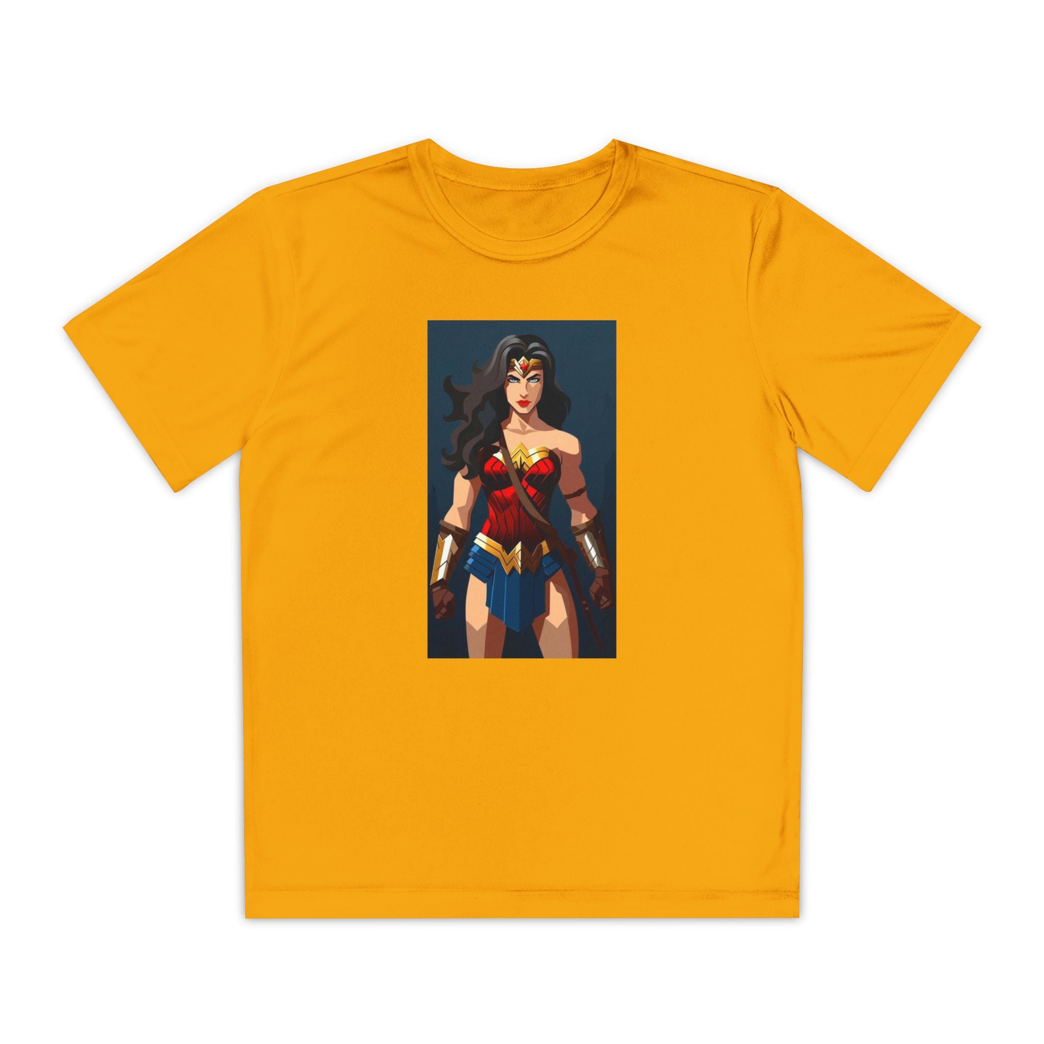 Superhero Youth T-Shirt Sports Graphic Tee, Cool Athletic Shirt for Kids