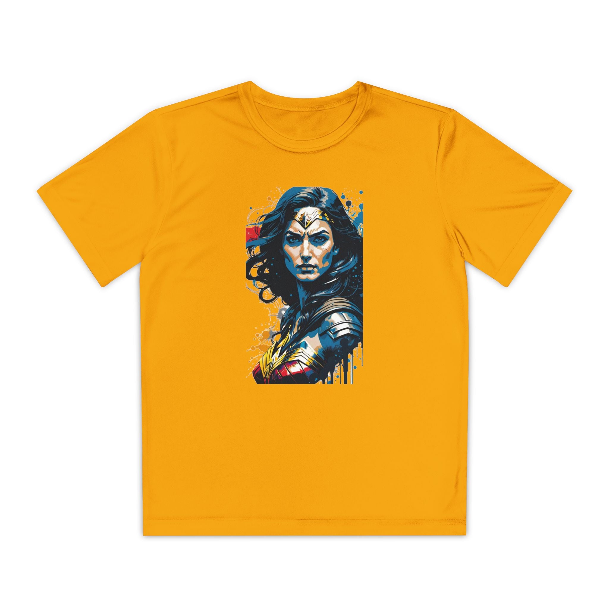 Superhero Youth T-Shirt Sports Graphic Tee, Cool Athletic Shirt for Kids