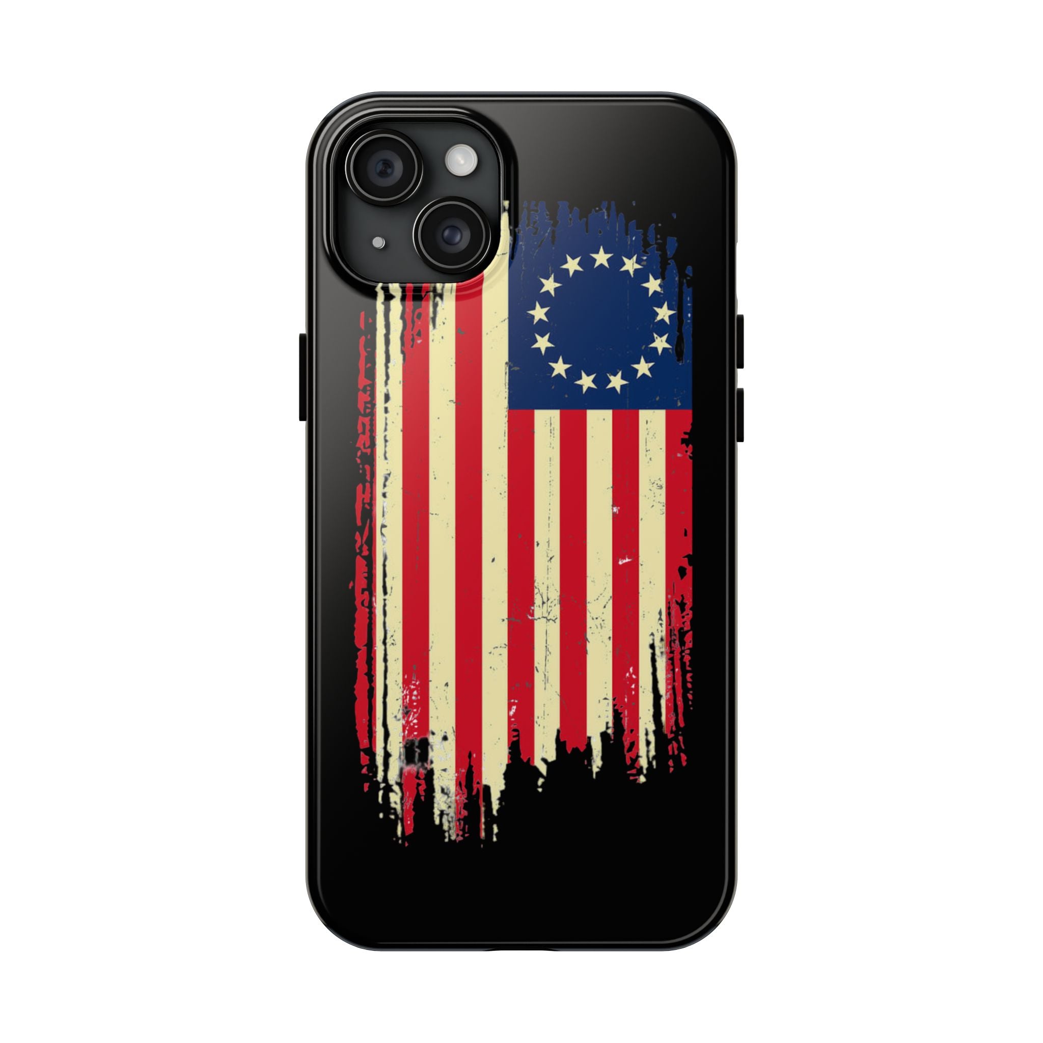 Patriotic Phone Cases with Vintage Flag Design, Tough Case for Independence Day, Memorial Day, 4th of July, Gift for Veterans, USA Pride