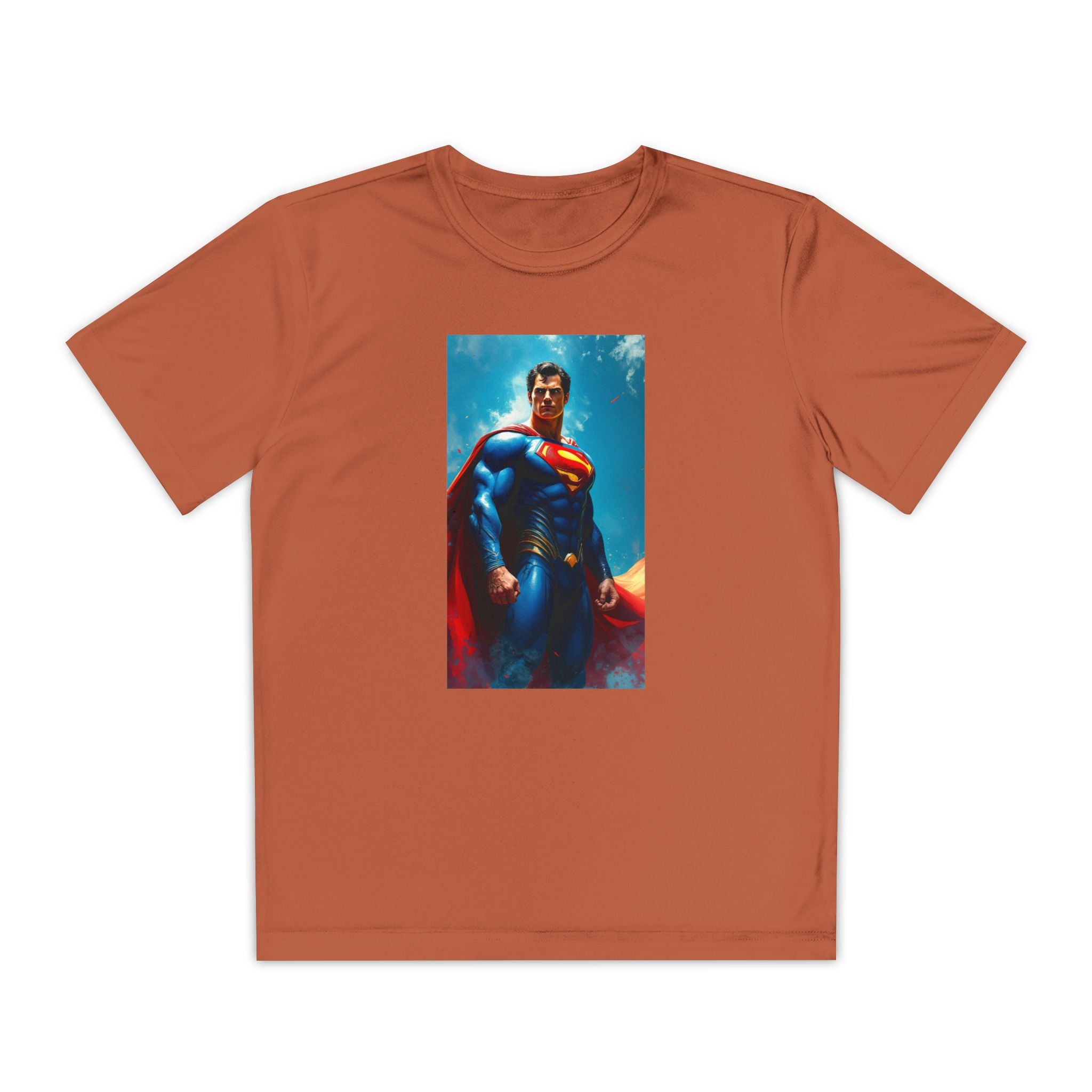 Superman Superhero Marvel T-Shirt, Youth Competitor Tee,  Kids Comic Book Hero Top, Children's Graphic Tee, Youth Super Power T-Shirt