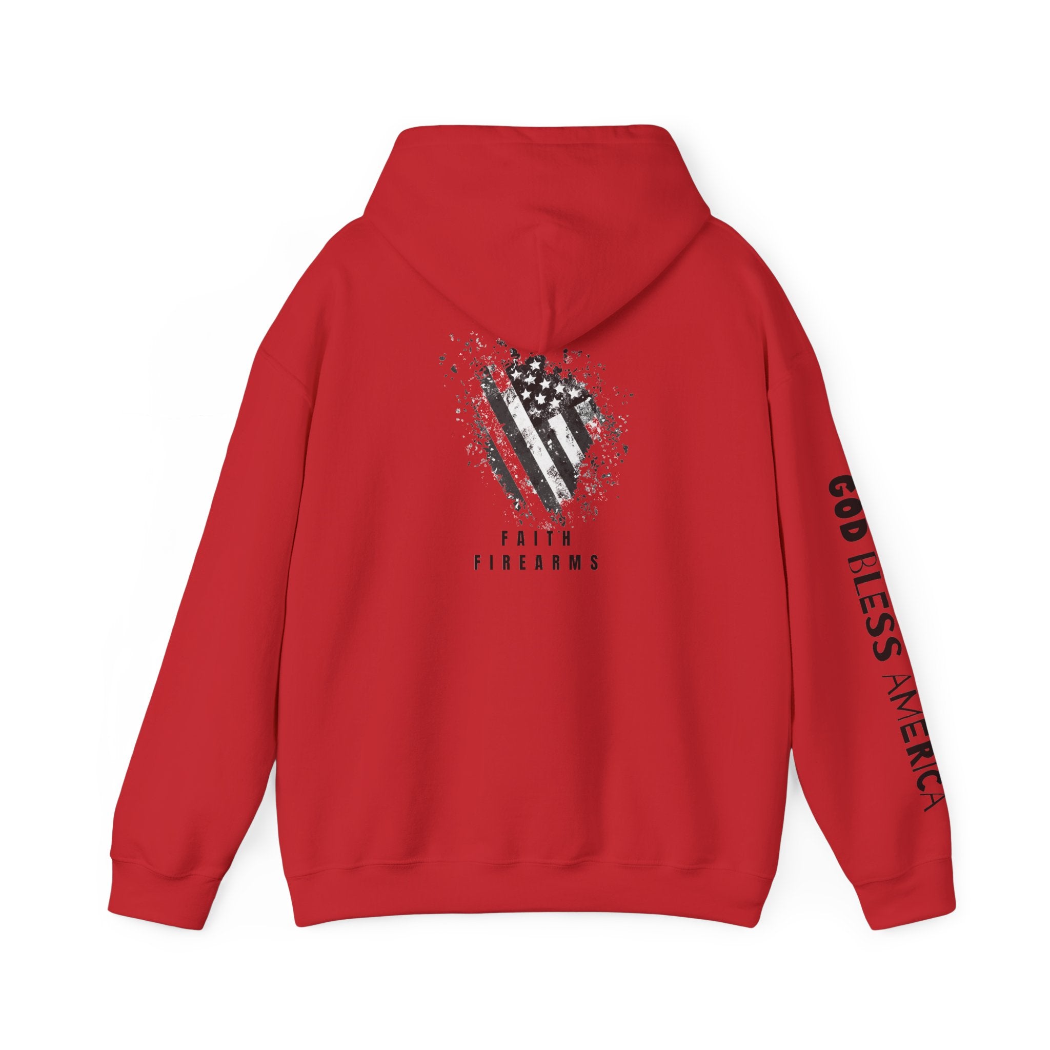 Faith Family Firearms Freedom Hooded Sweatshirt with Faith, Family, Firearms & Freedom Design - Unisex Cozy Wear for Celebrations