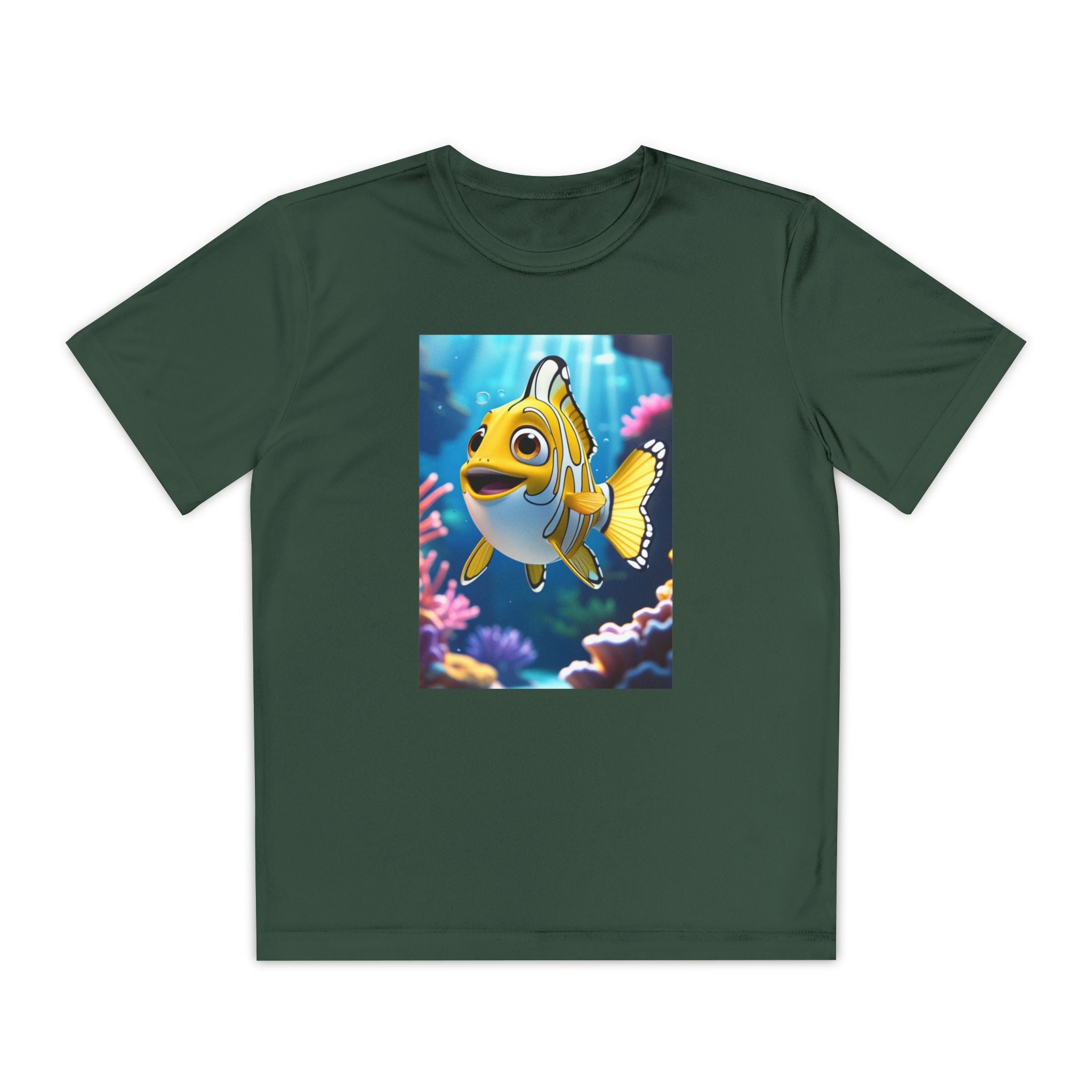 Nemo Fish Ocean Youth T-Shirt - Underwater Kids Tee, Finding Nemo Shirt, Beach Vacation Clothing, Ocean Lover Gift, Fish Theme Top