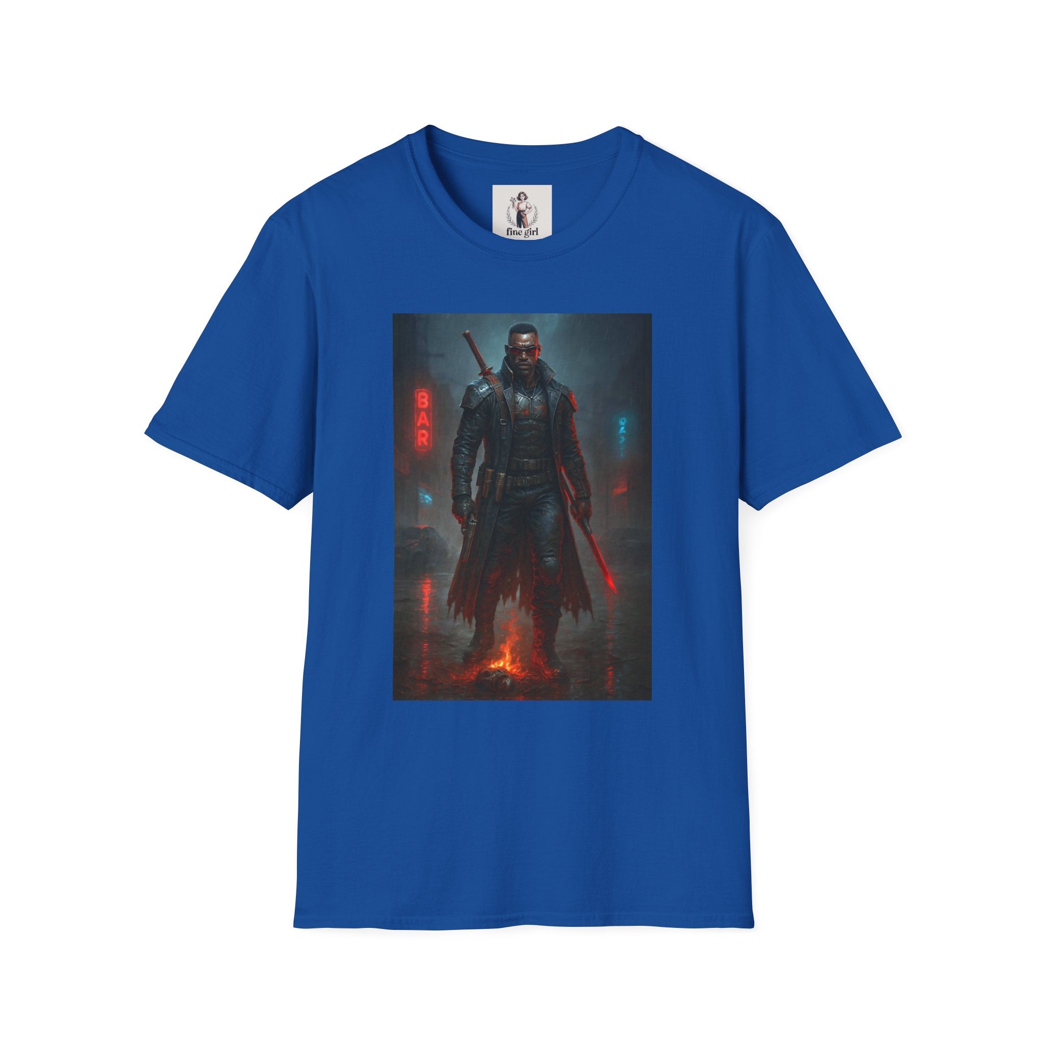 Blade Superhero Marvel Unisex Softstyle T-Shirt, Comic Book Tee, Geeky Clothing, Cosplay Costume Top
