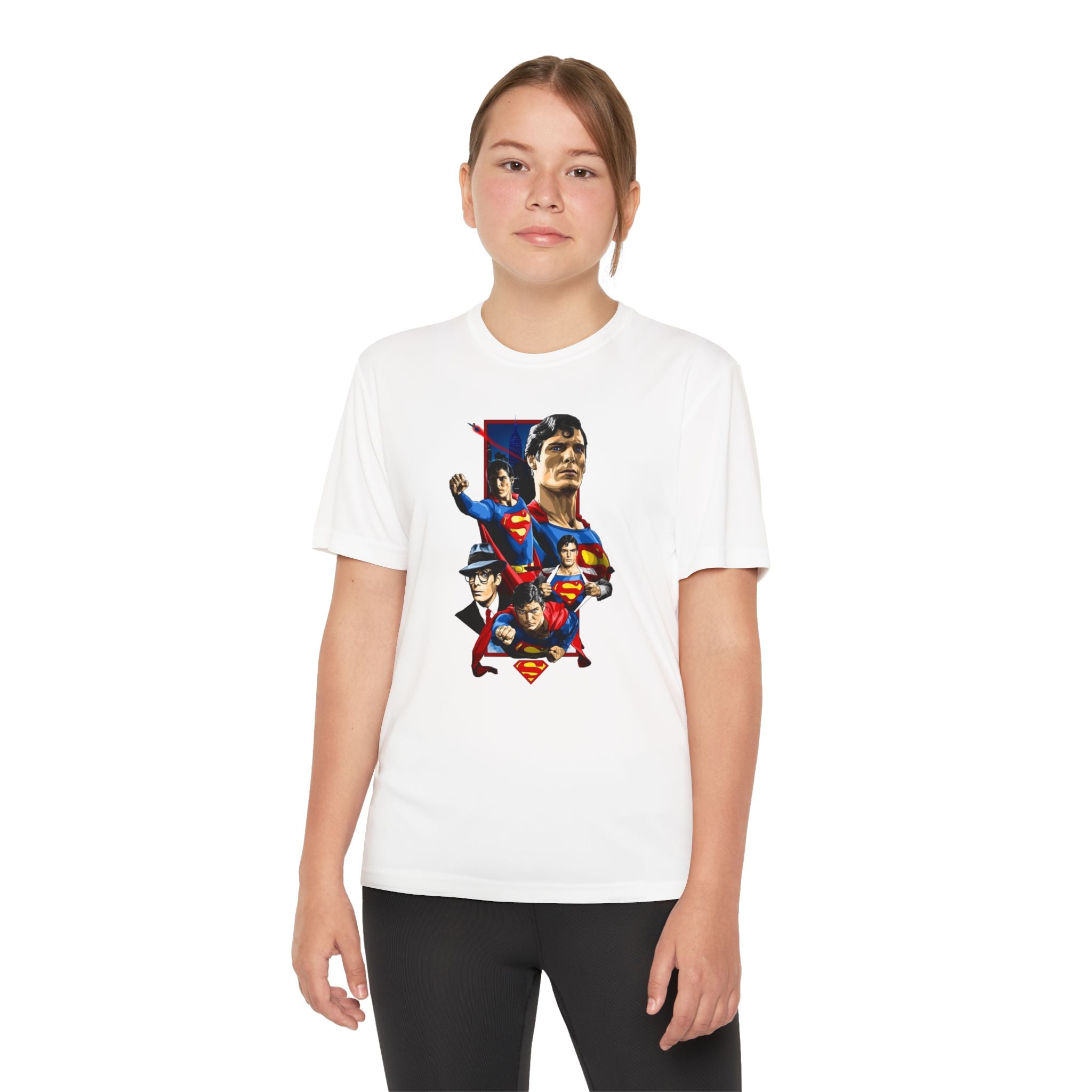 Superman Youth T-Shirt Sports Graphic Tee, Cool Athletic Shirt for Kids, Perfect for Sports Events, Team Spirit