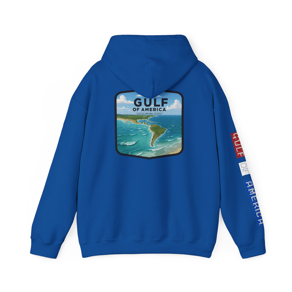 Gulf Of America Patriotic Hoodie, USA Patriotism Sweatshirt, American Flag Pullover, Independence Day Apparel, Fourth of July Gift