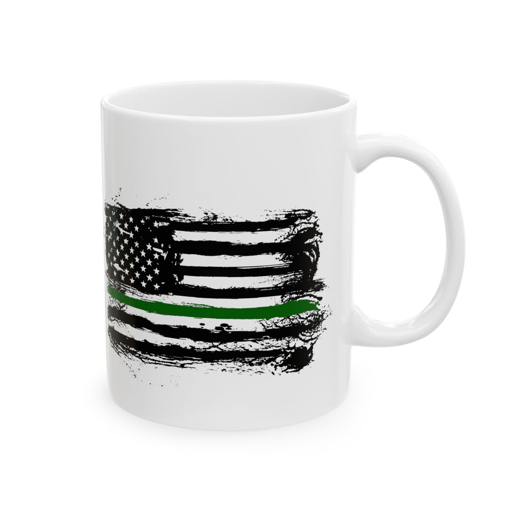 Thin Green Line Flag Patriotic Coffee & Tea Mug