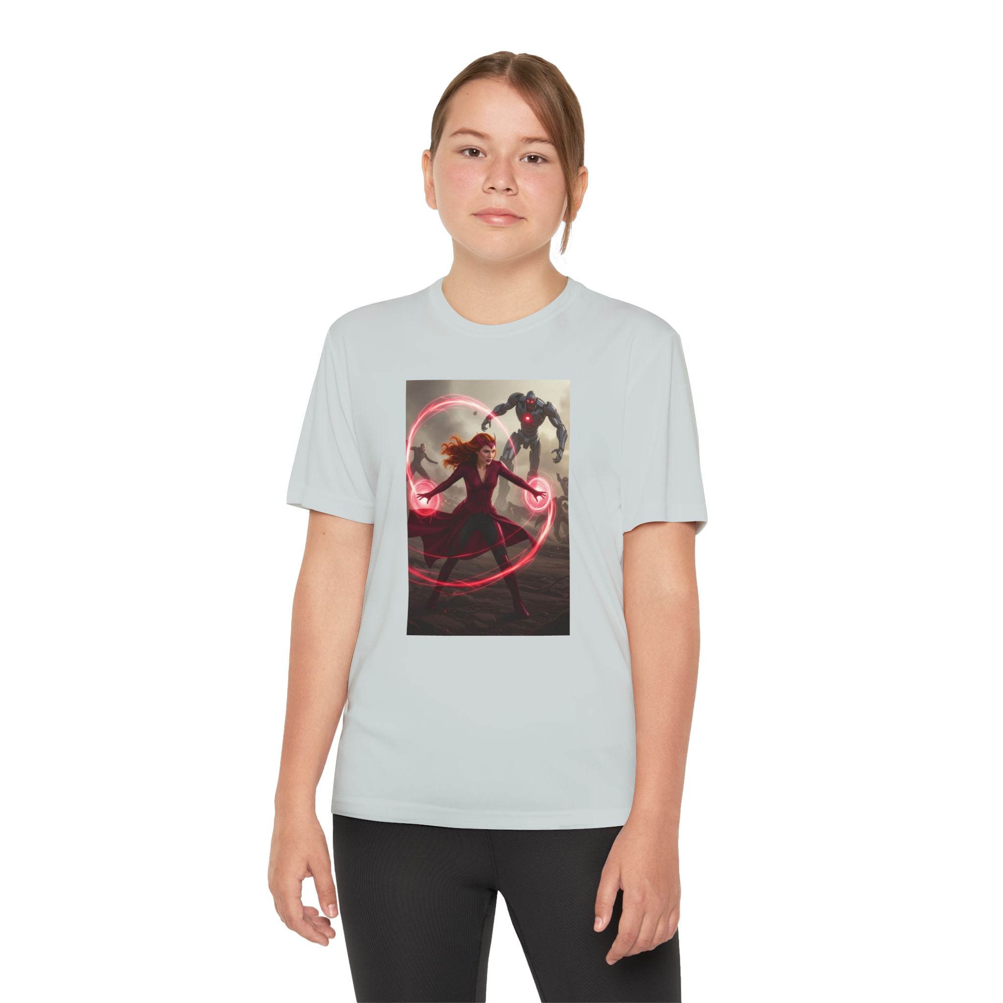 Superhero Youth T-Shirt Sports Graphic Tee, Cool Athletic Shirt for Kids