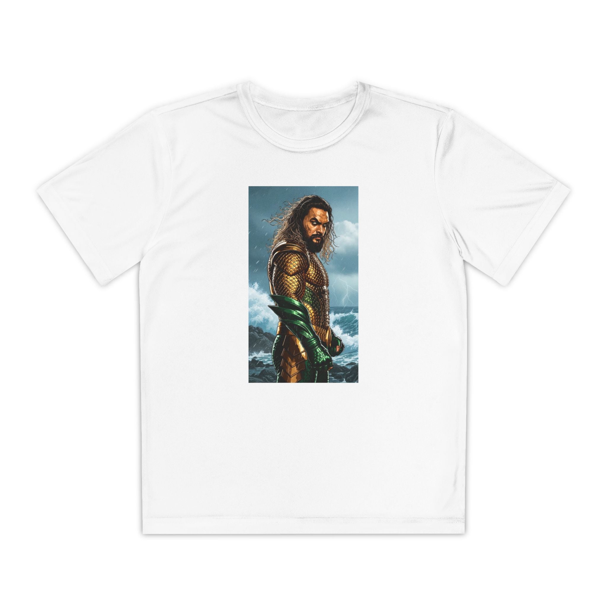 Aquaman Superhero Youth Tee, Kids Superhero Shirt, Child Aquaman T-shirt, Comic Book Tee, Superhero Fan Gift