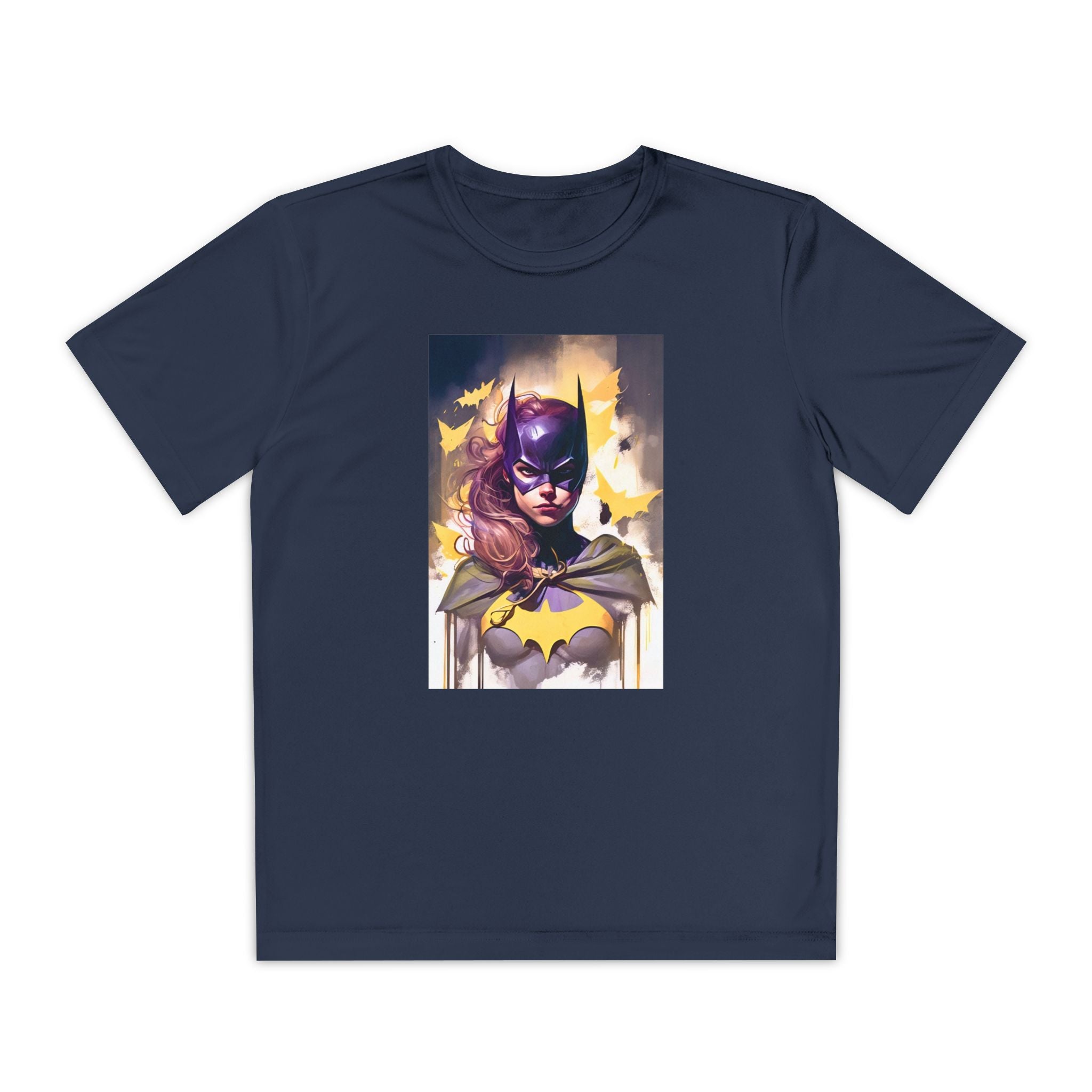 Superhero Youth T-Shirt Sports Graphic Tee, Cool Athletic Shirt for Kids