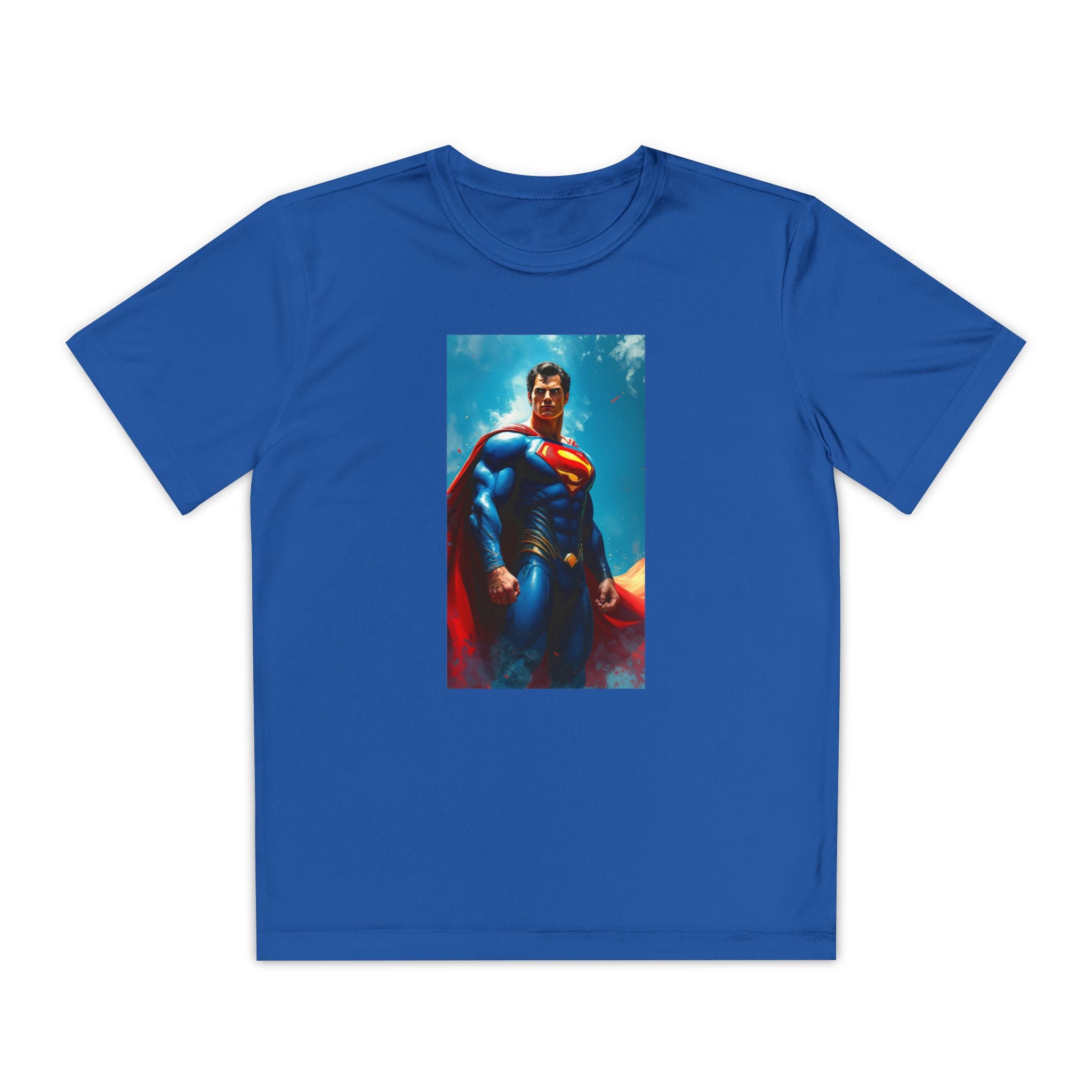 Superman Superhero Marvel T-Shirt, Youth Competitor Tee,  Kids Comic Book Hero Top, Children's Graphic Tee, Youth Super Power T-Shirt