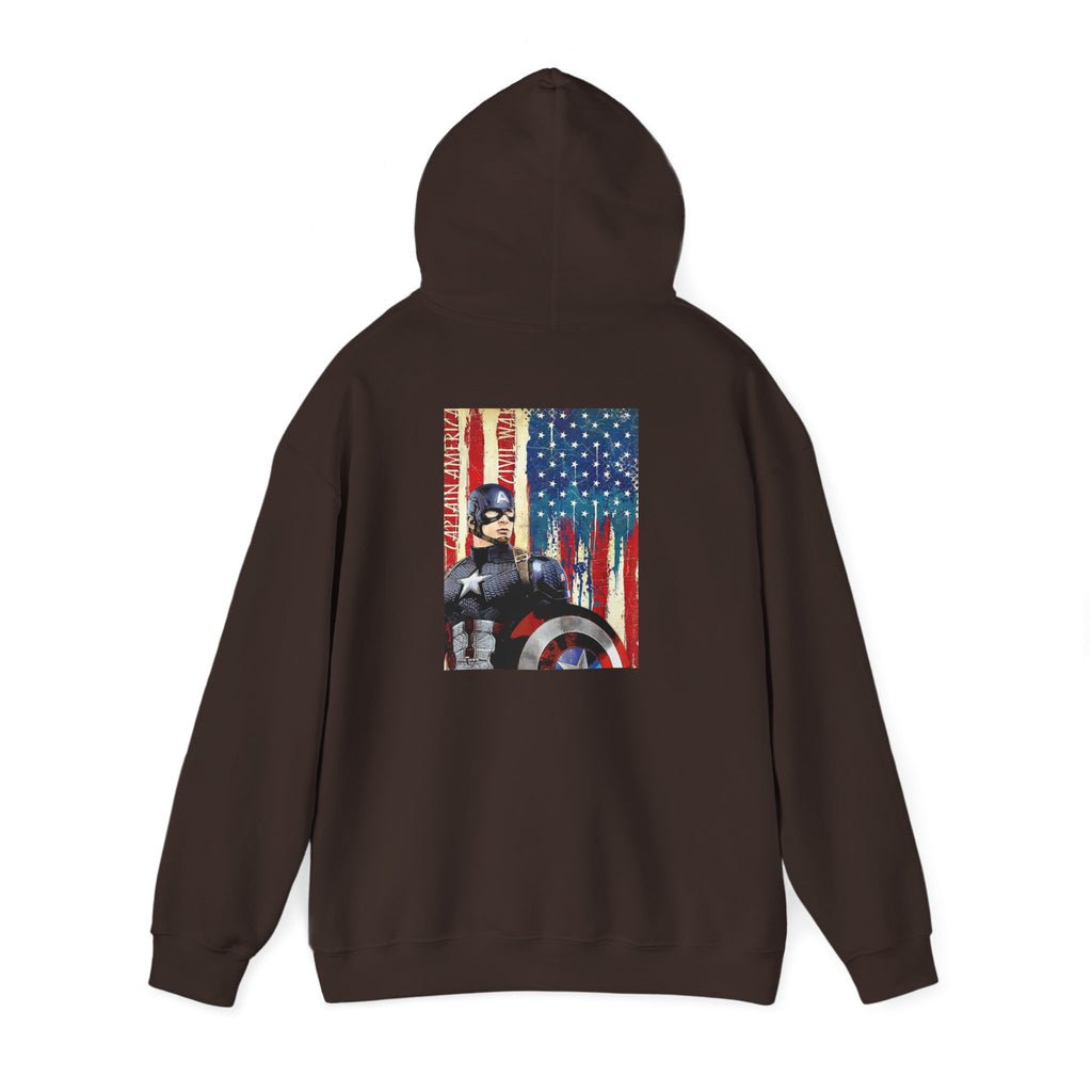 Hooded Sweatshirt - Captain America Design