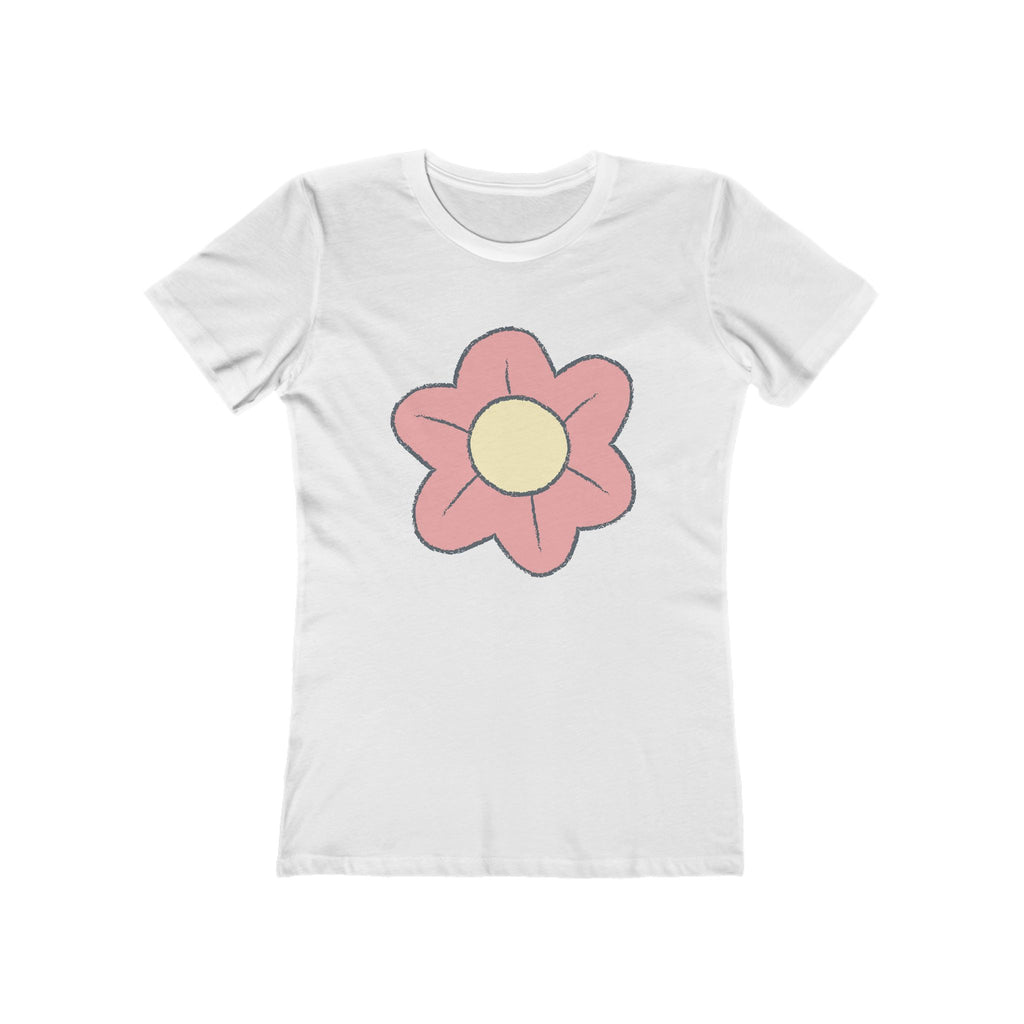 Flower Women's Tshirt, Floral Graphic Tee, Casual Top for Her, Spring Blossom Shirt, Botanical Print Blouse