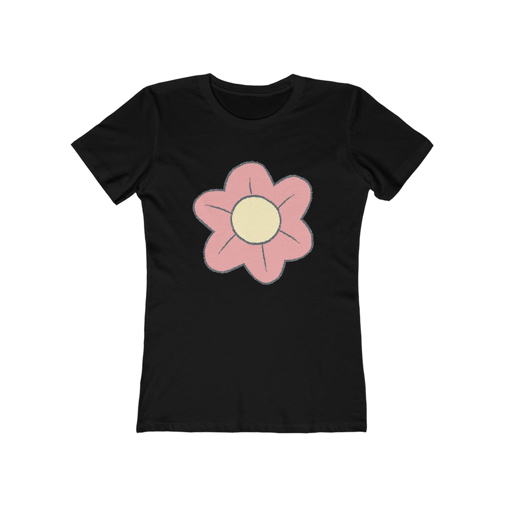 Flower Women's Tshirt, Floral Graphic Tee, Casual Top for Her, Spring Blossom Shirt, Botanical Print Blouse