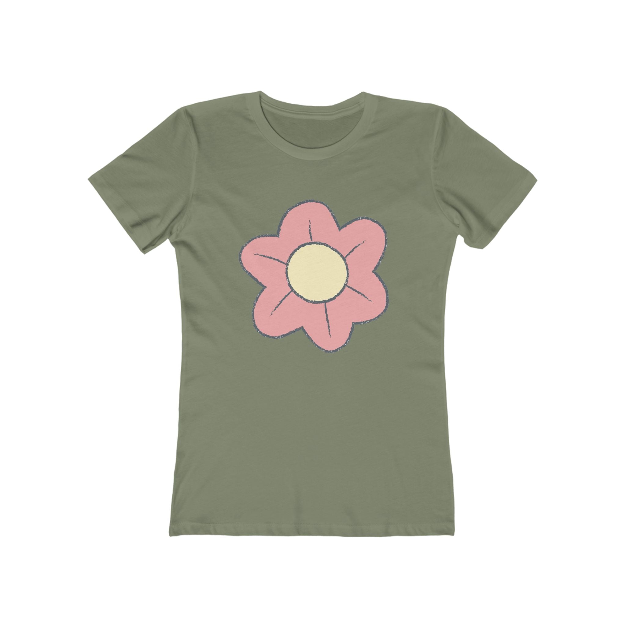 Flower Women's Tshirt, Floral Graphic Tee, Casual Top for Her, Spring Blossom Shirt, Botanical Print Blouse
