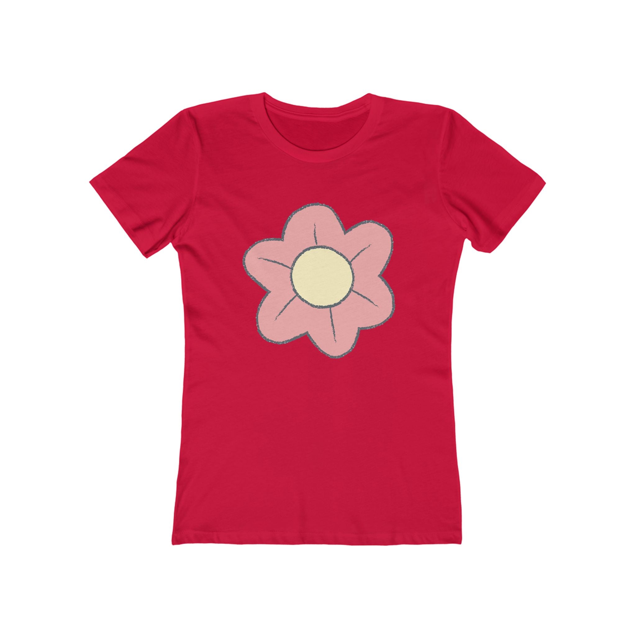 Flower Women's Tshirt, Floral Graphic Tee, Casual Top for Her, Spring Blossom Shirt, Botanical Print Blouse