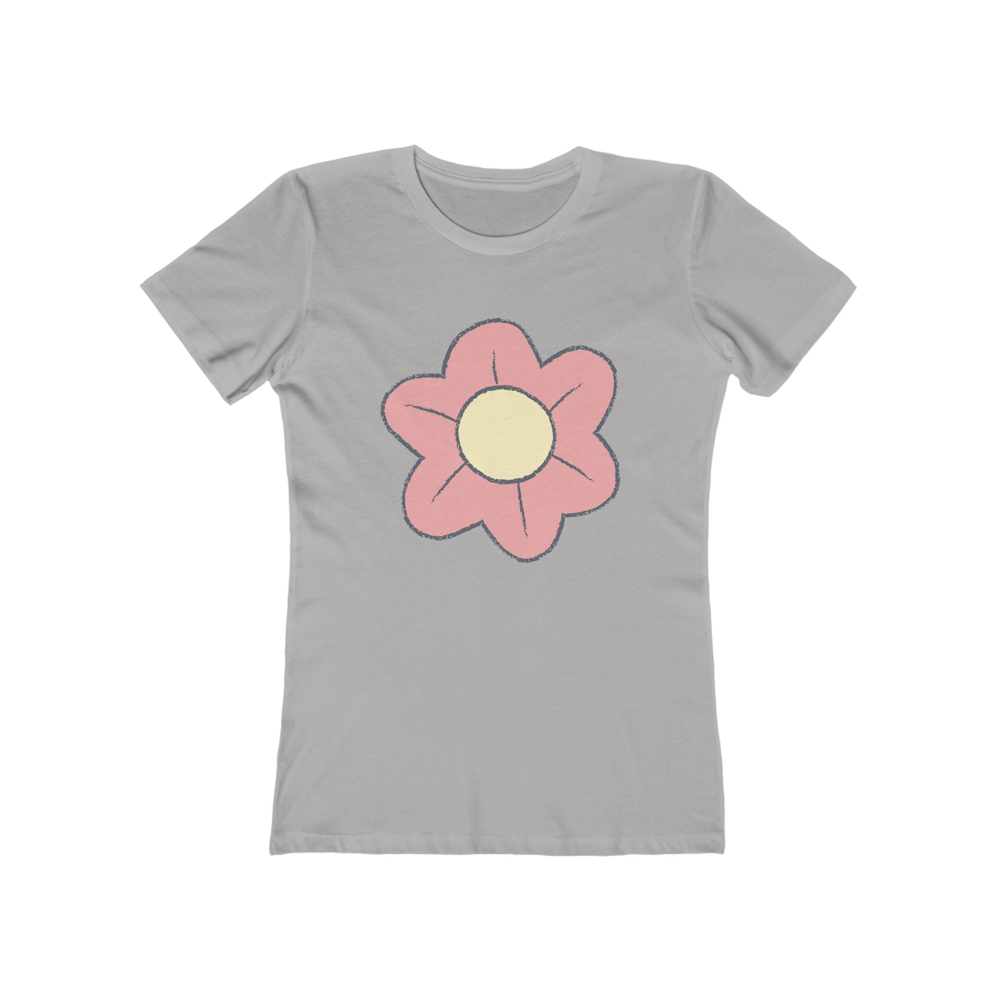 Flower Women's Tshirt, Floral Graphic Tee, Casual Top for Her, Spring Blossom Shirt, Botanical Print Blouse