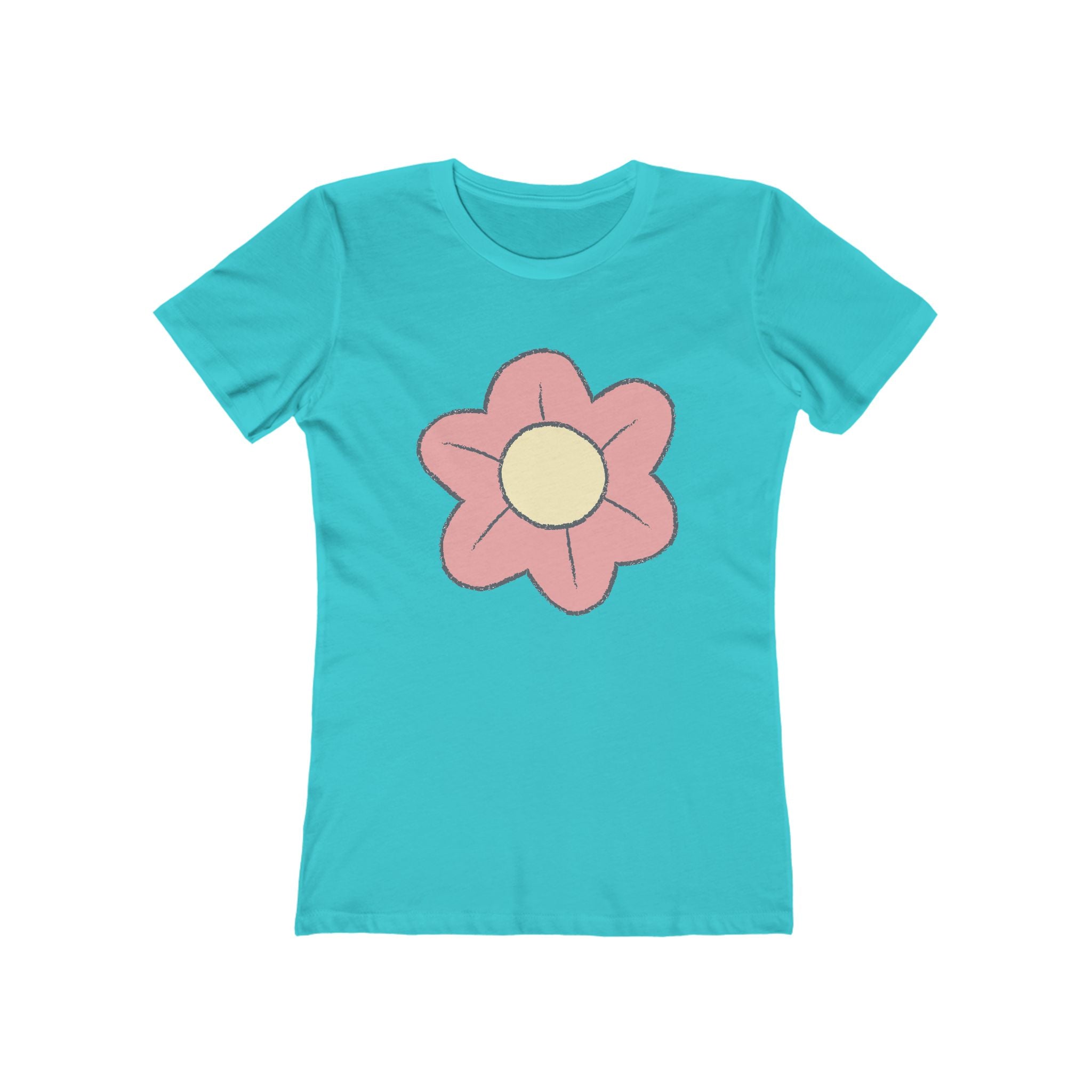 Flower Women's Tshirt, Floral Graphic Tee, Casual Top for Her, Spring Blossom Shirt, Botanical Print Blouse