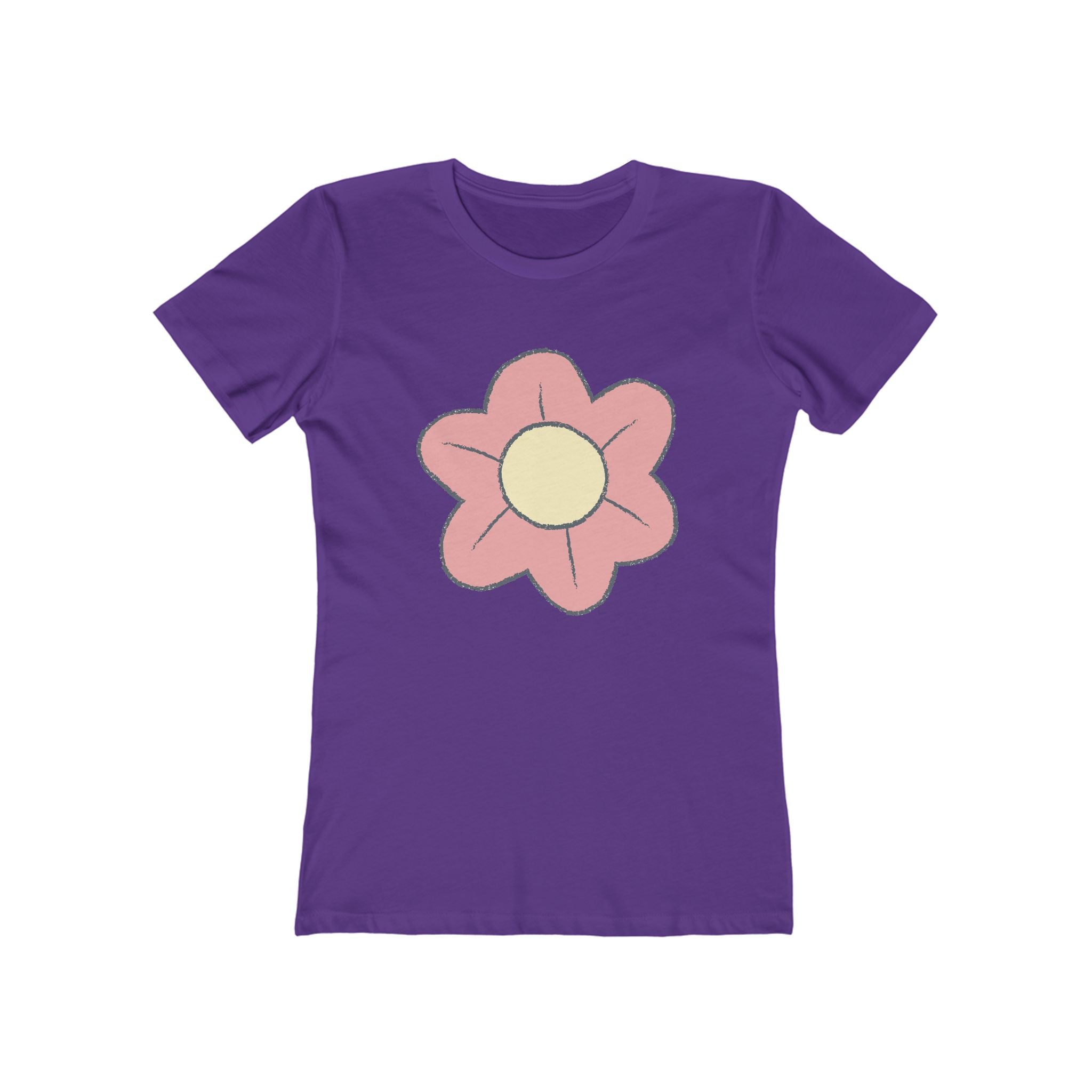 Flower Women's Tshirt, Floral Graphic Tee, Casual Top for Her, Spring Blossom Shirt, Botanical Print Blouse