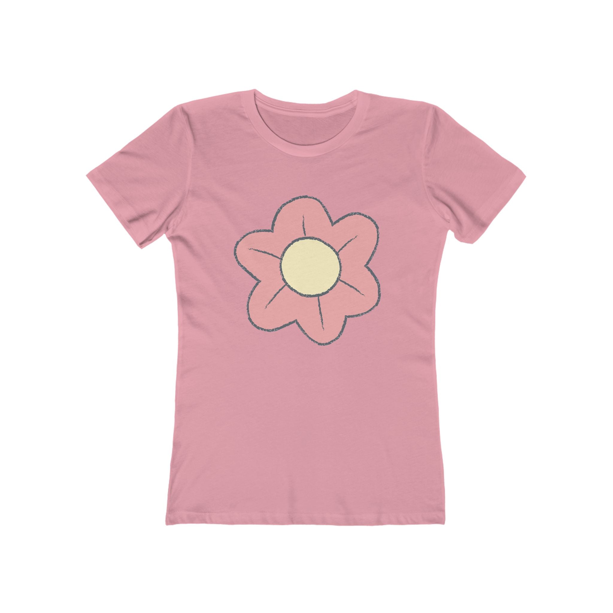 Flower Women's Tshirt, Floral Graphic Tee, Casual Top for Her, Spring Blossom Shirt, Botanical Print Blouse