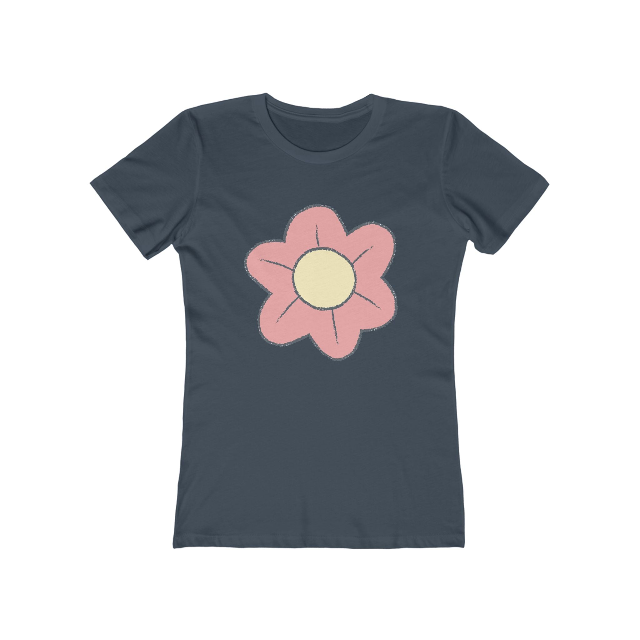 Flower Women's Tshirt, Floral Graphic Tee, Casual Top for Her, Spring Blossom Shirt, Botanical Print Blouse