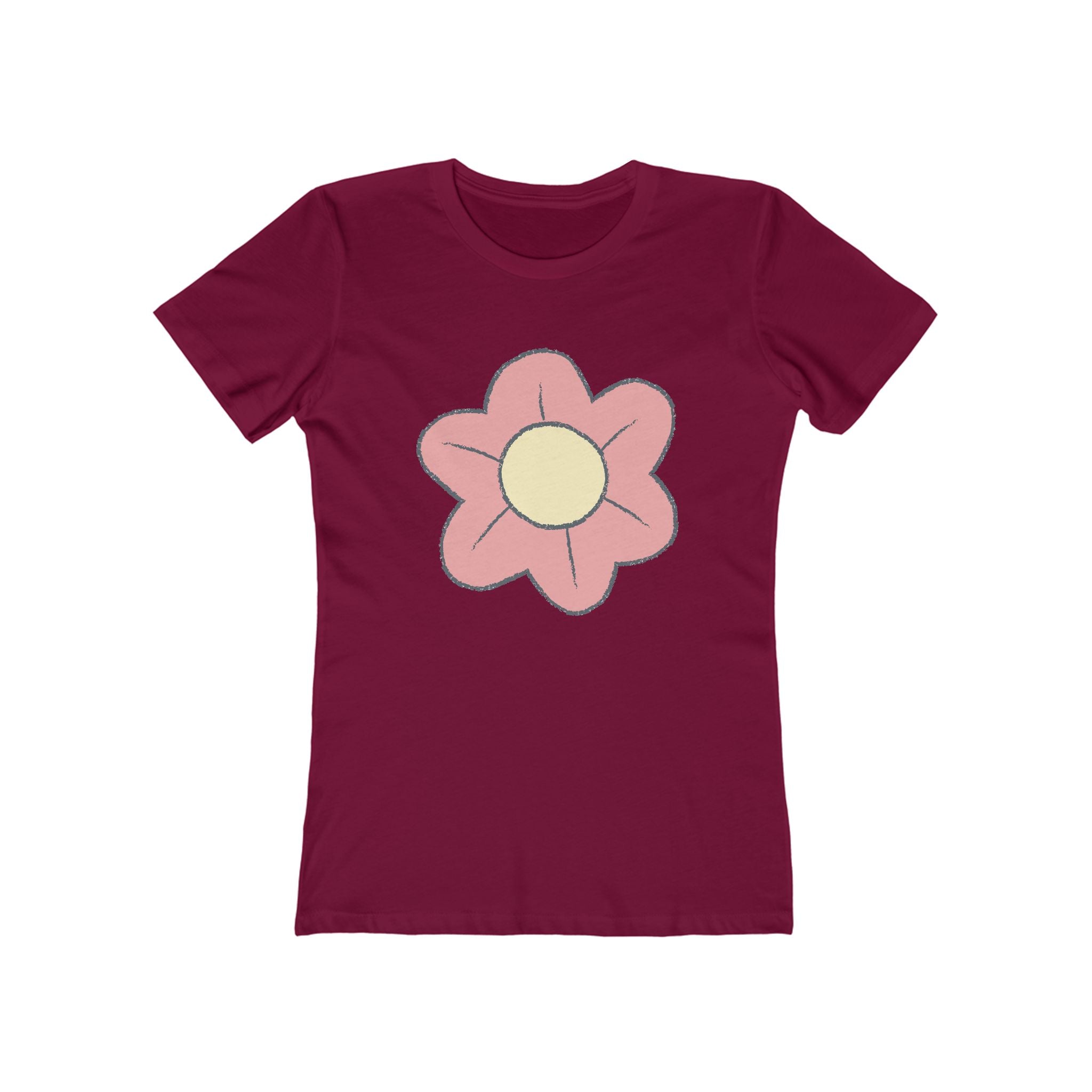Flower Women's Tshirt, Floral Graphic Tee, Casual Top for Her, Spring Blossom Shirt, Botanical Print Blouse