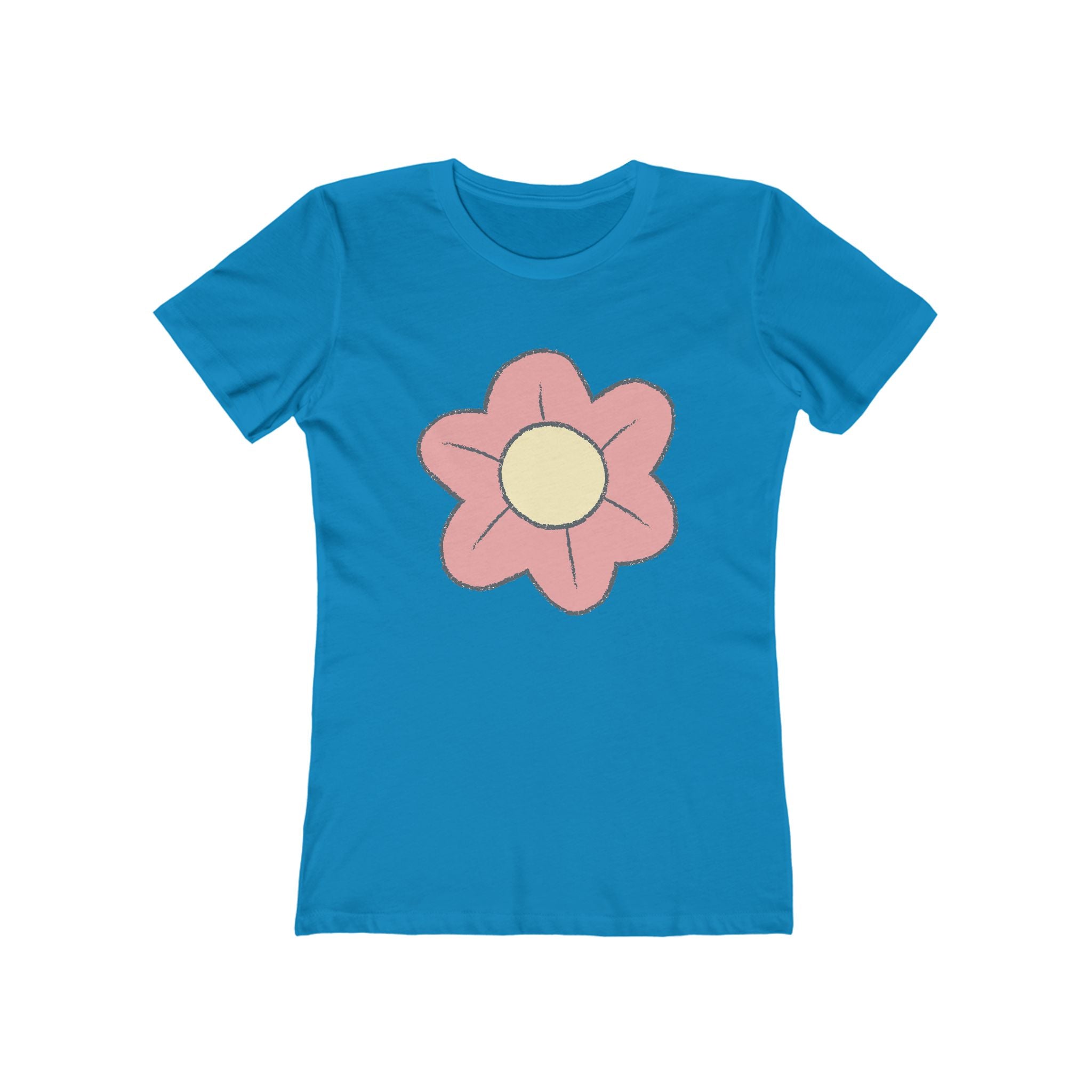 Flower Women's Tshirt, Floral Graphic Tee, Casual Top for Her, Spring Blossom Shirt, Botanical Print Blouse