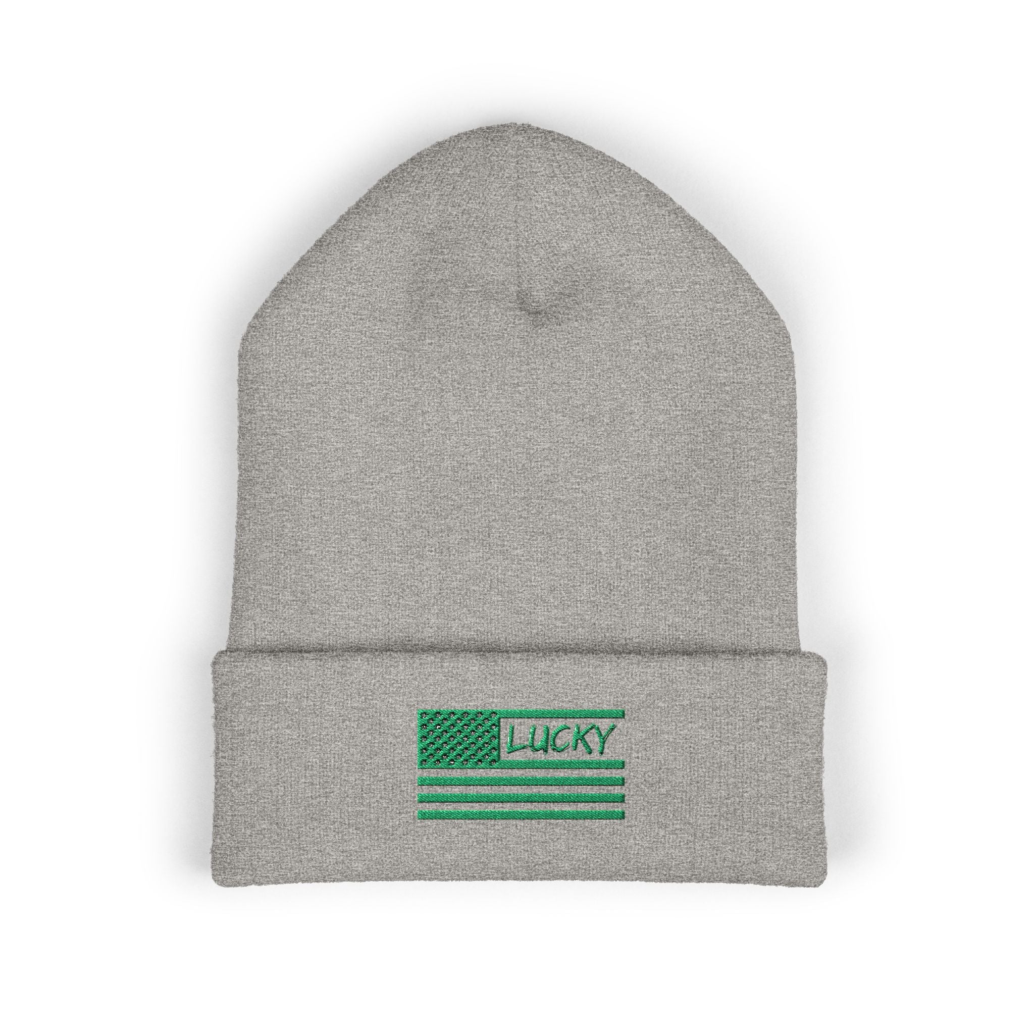 St. Patrick's Day Embroidered Beanie — Classic Cuffed Beanie