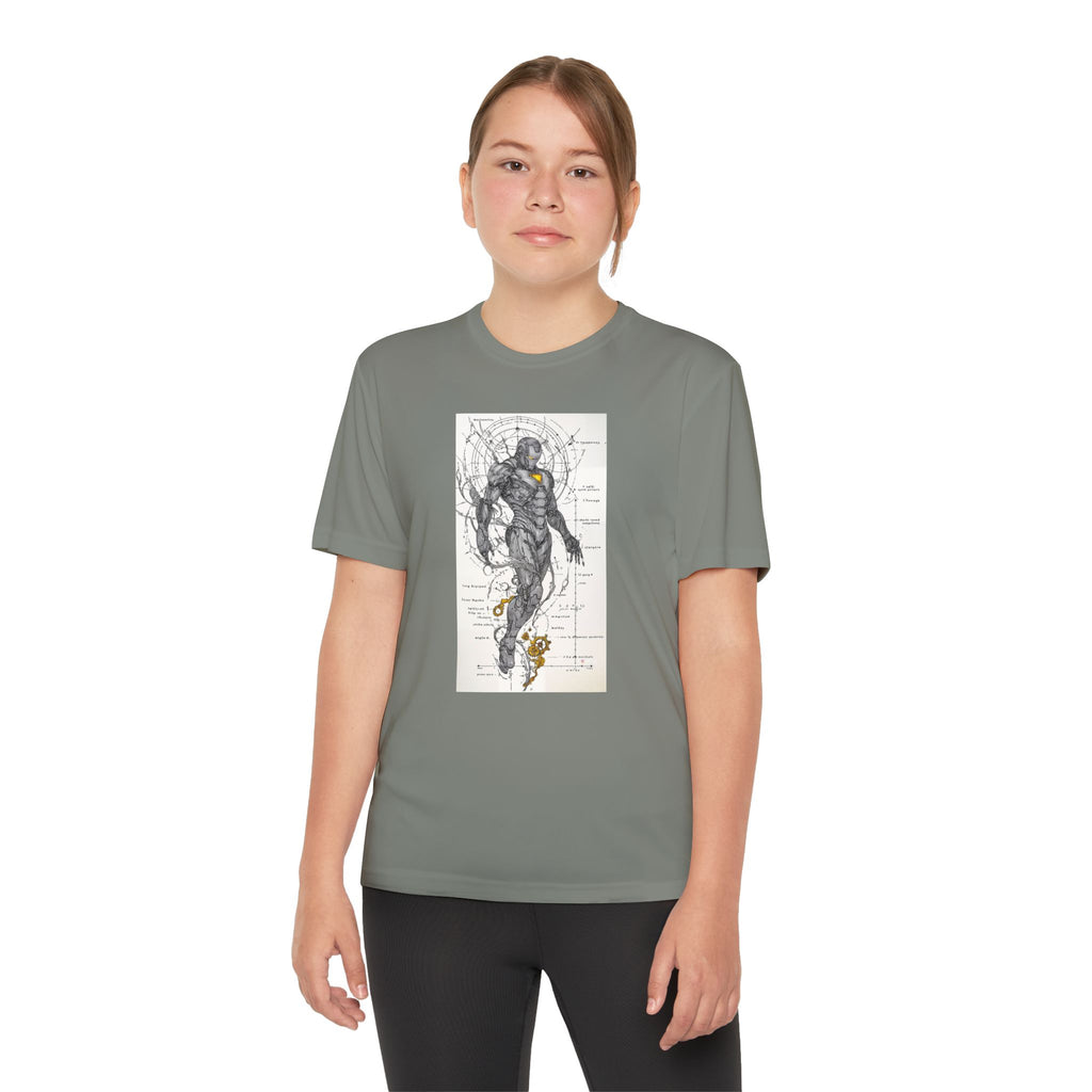 Superhero Youth T-Shirt Sports Graphic Tee, Cool Athletic Shirt for Kids