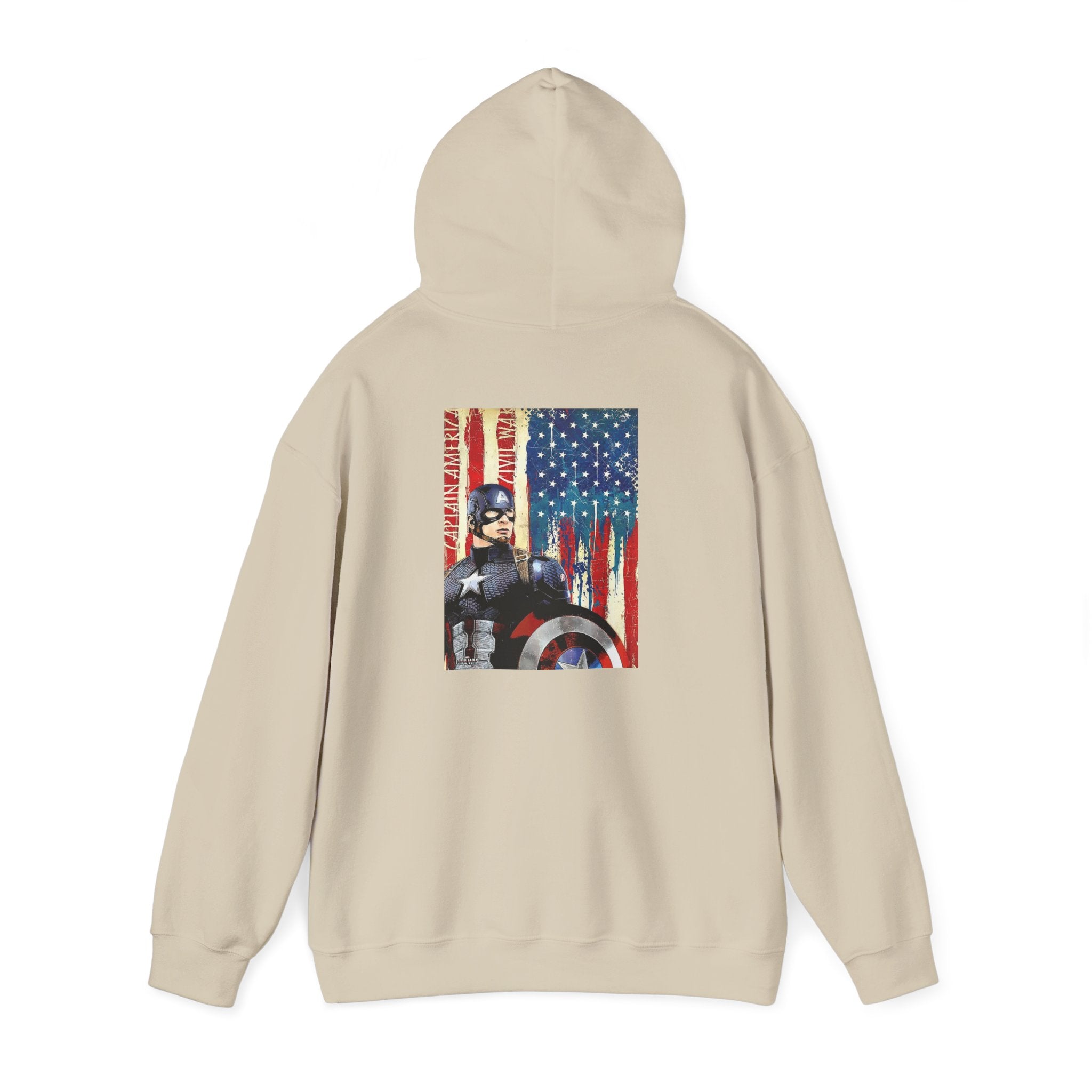 Hooded Sweatshirt - Captain America Design