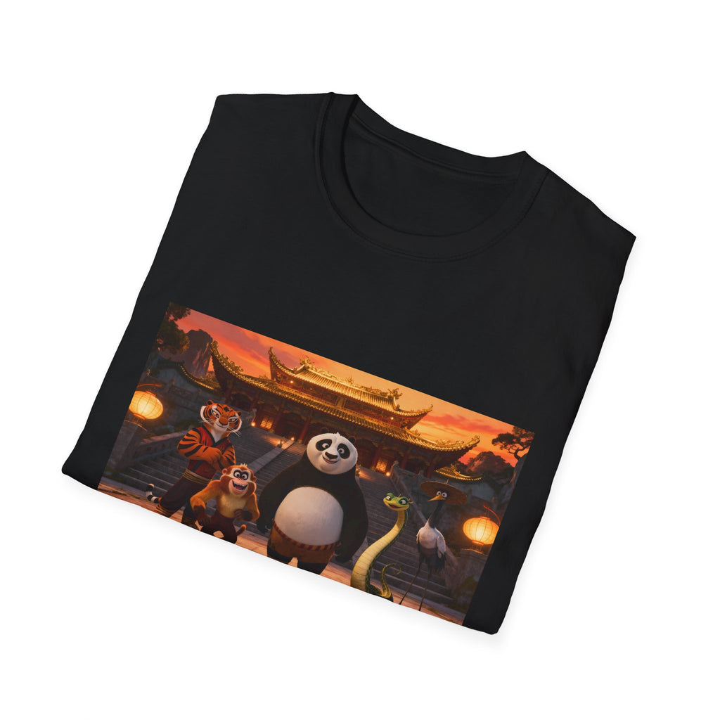 Kung Fu Panda Unisex Softstyle T-Shirt, DreamWorks Animation Youth Competitor Tee, Graphic Tee, Movie Fan Gift, Cult Classic Shirt, Comfy