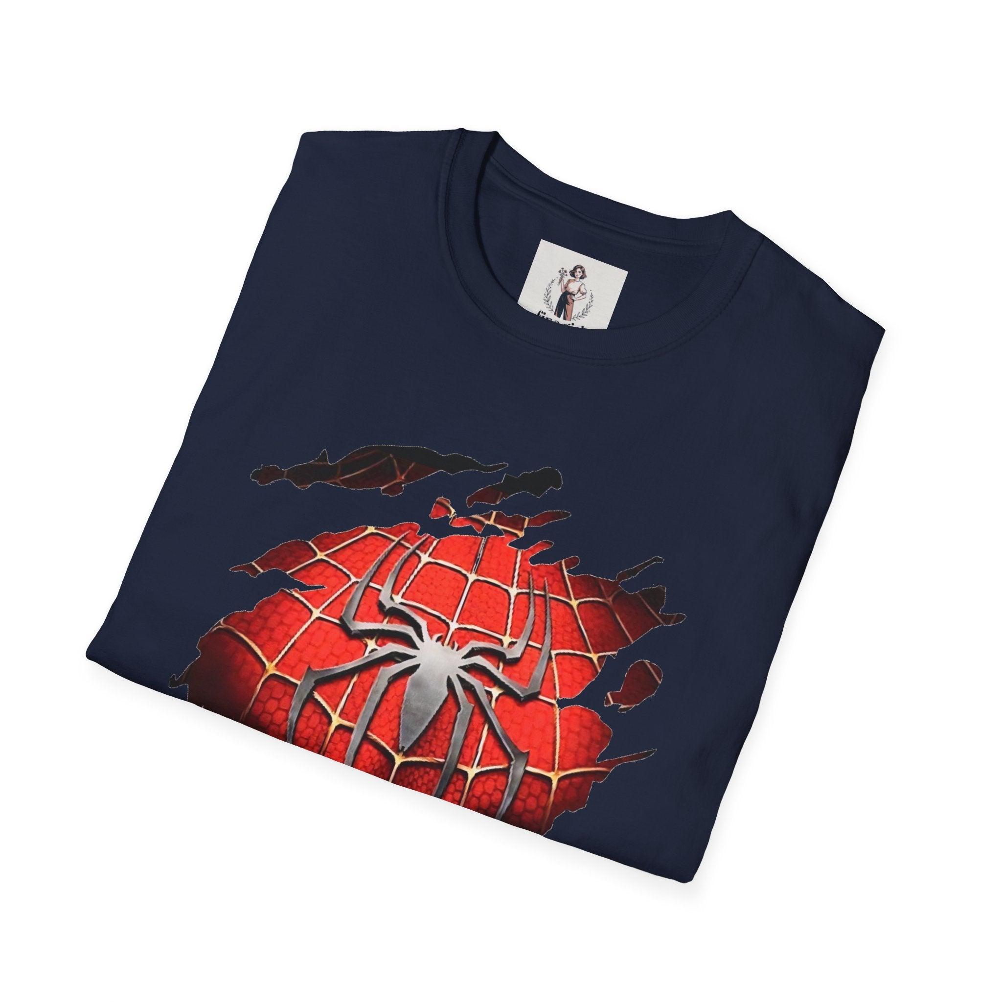Spiderman Superhero Marvel Unisex Softstyle T-Shirt, Comic Book Tee, Geeky Clothing, Cosplay Costume Top