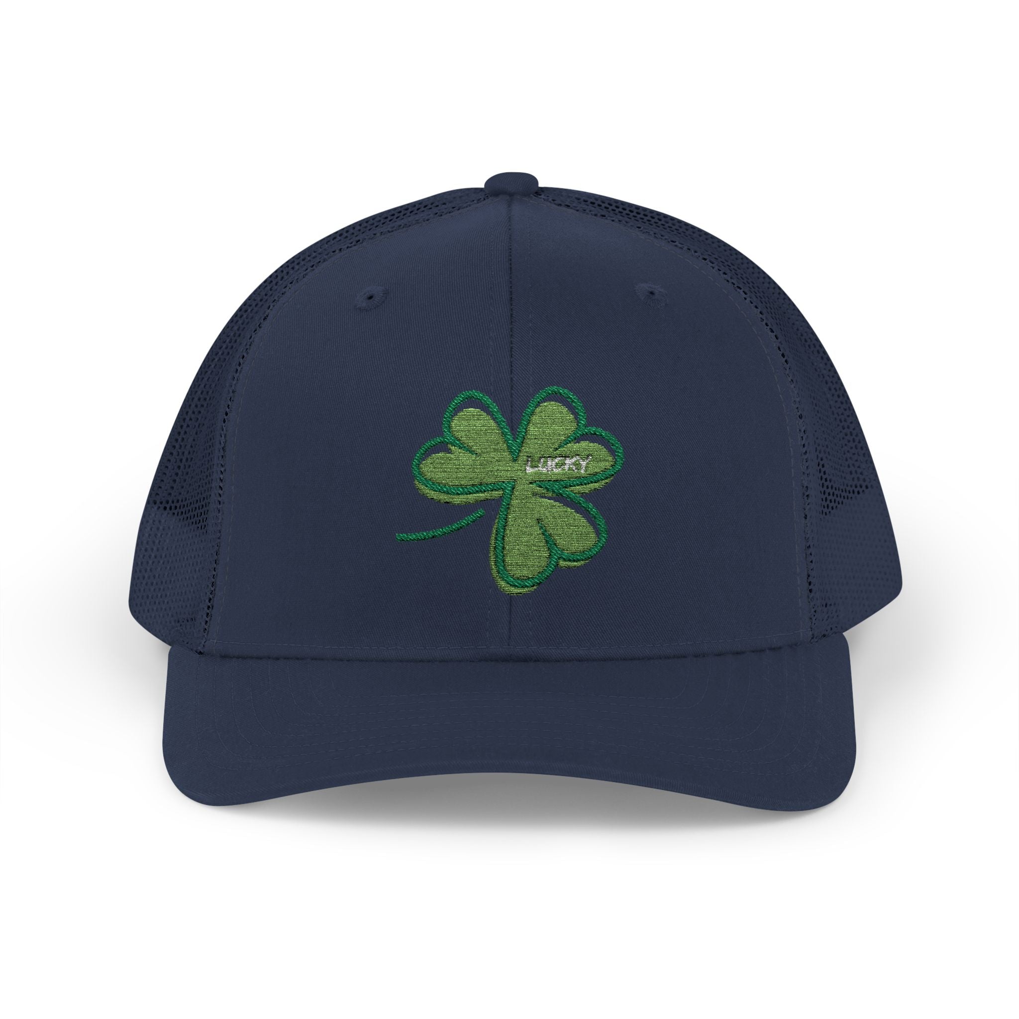 St. Patrick's Day Lucky 4-Leaf Clover Snapback Trucker Cap