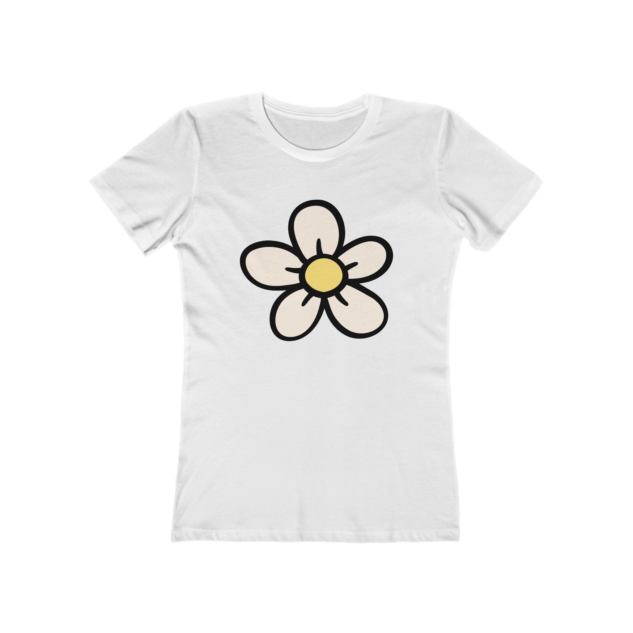 Flower Women's Tshirt, Floral Graphic Tee, Casual Top for Her, Spring Blossom Shirt, Botanical Print Blouse