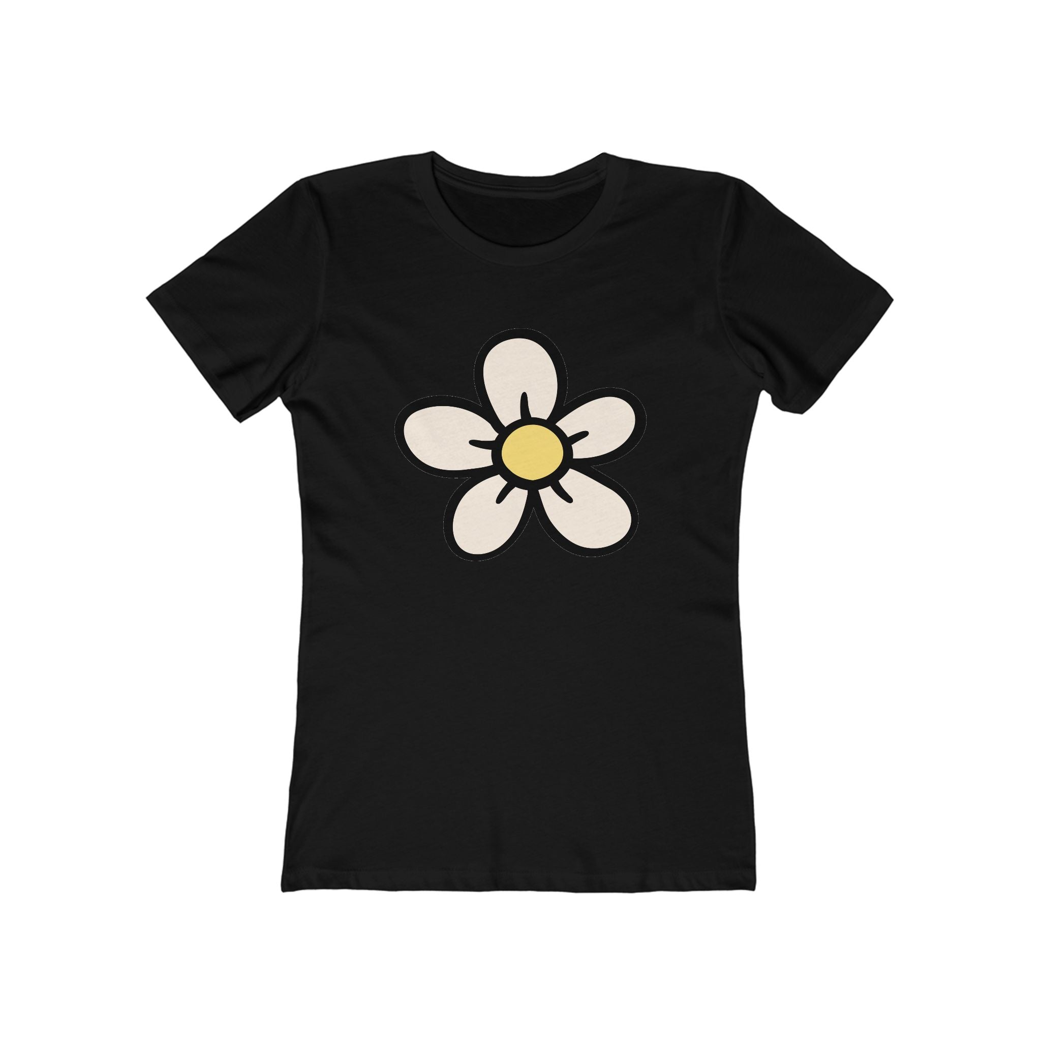 Flower Women's Tshirt, Floral Graphic Tee, Casual Top for Her, Spring Blossom Shirt, Botanical Print Blouse