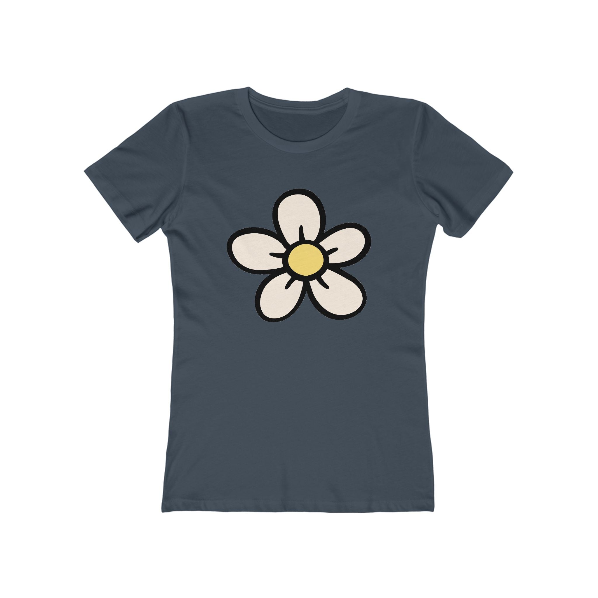 Flower Women's Tshirt, Floral Graphic Tee, Casual Top for Her, Spring Blossom Shirt, Botanical Print Blouse