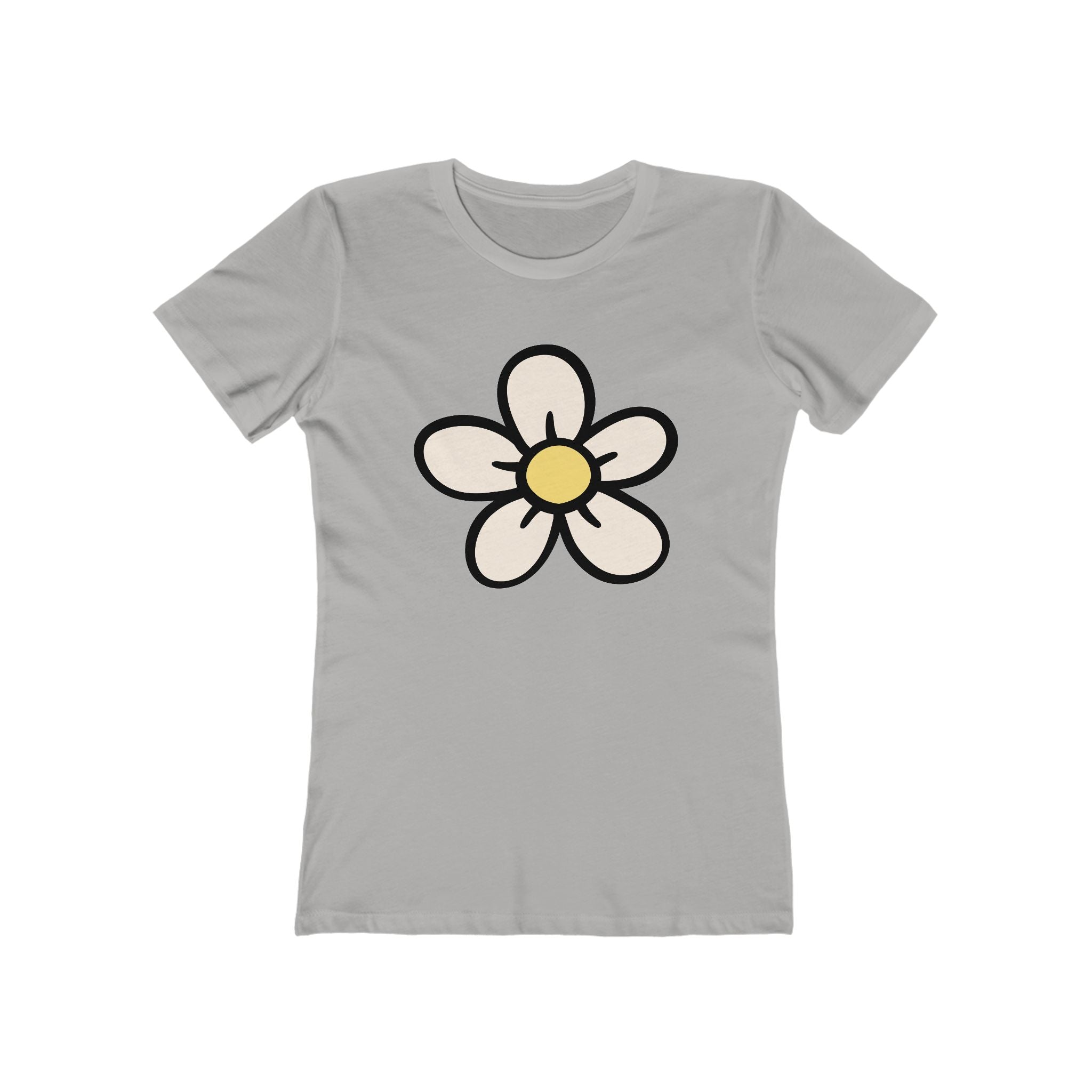 Flower Women's Tshirt, Floral Graphic Tee, Casual Top for Her, Spring Blossom Shirt, Botanical Print Blouse