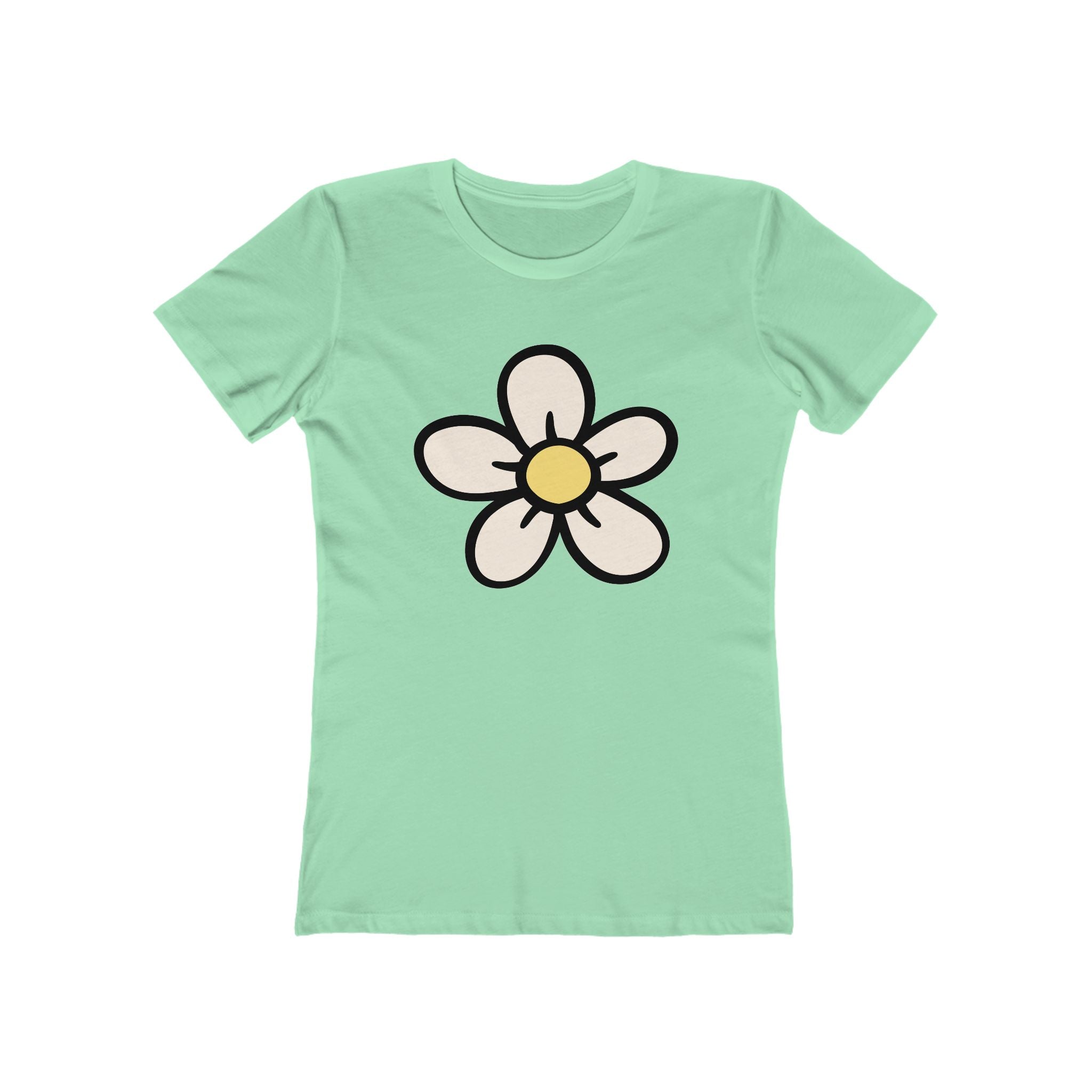 Flower Women's Tshirt, Floral Graphic Tee, Casual Top for Her, Spring Blossom Shirt, Botanical Print Blouse