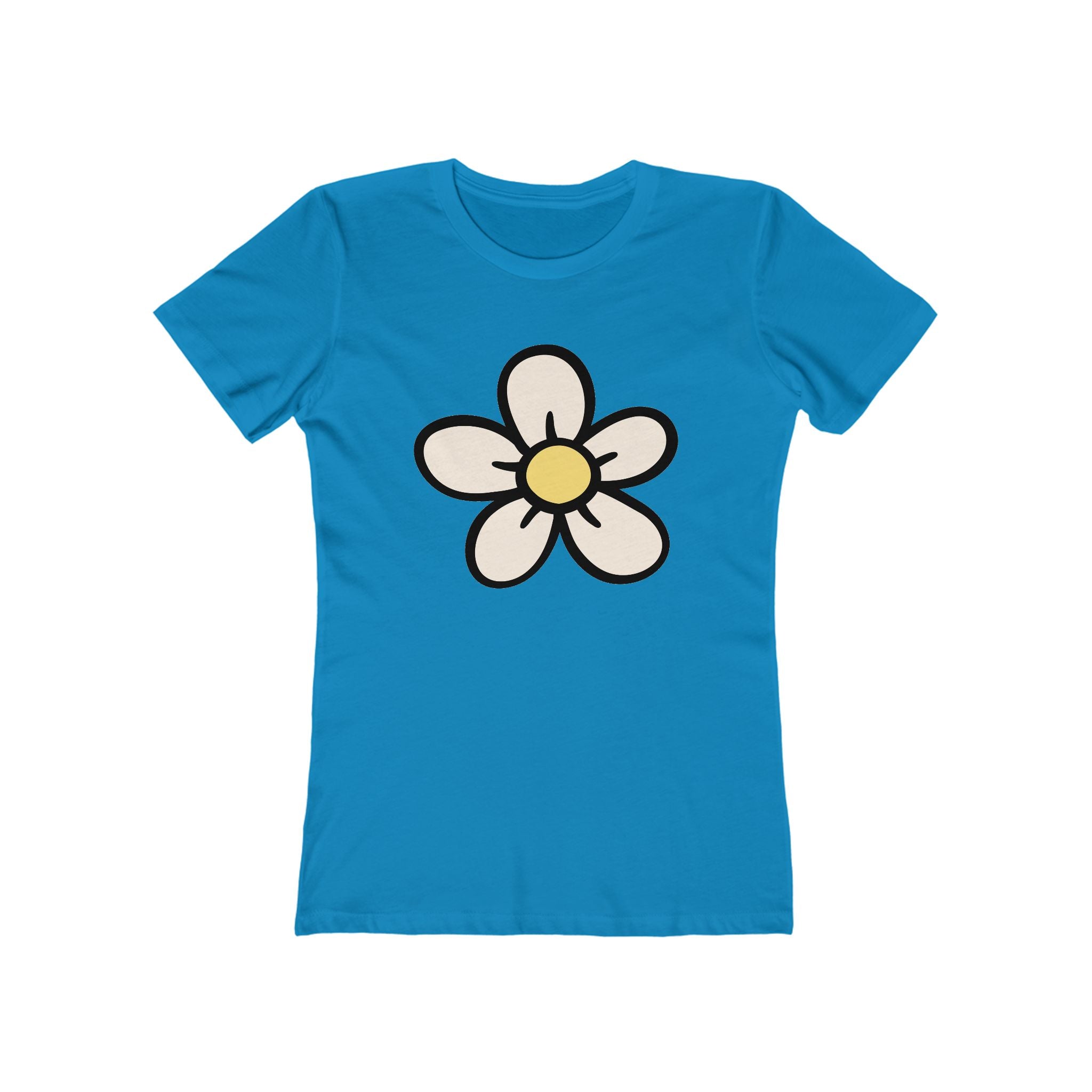 Flower Women's Tshirt, Floral Graphic Tee, Casual Top for Her, Spring Blossom Shirt, Botanical Print Blouse