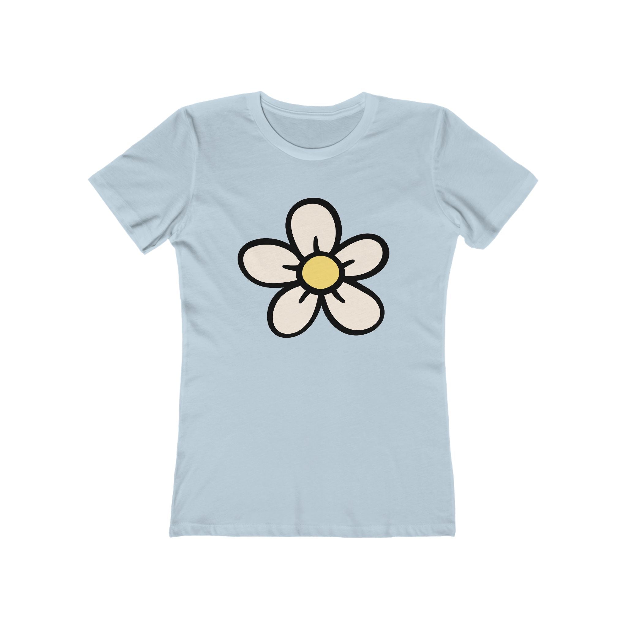 Flower Women's Tshirt, Floral Graphic Tee, Casual Top for Her, Spring Blossom Shirt, Botanical Print Blouse
