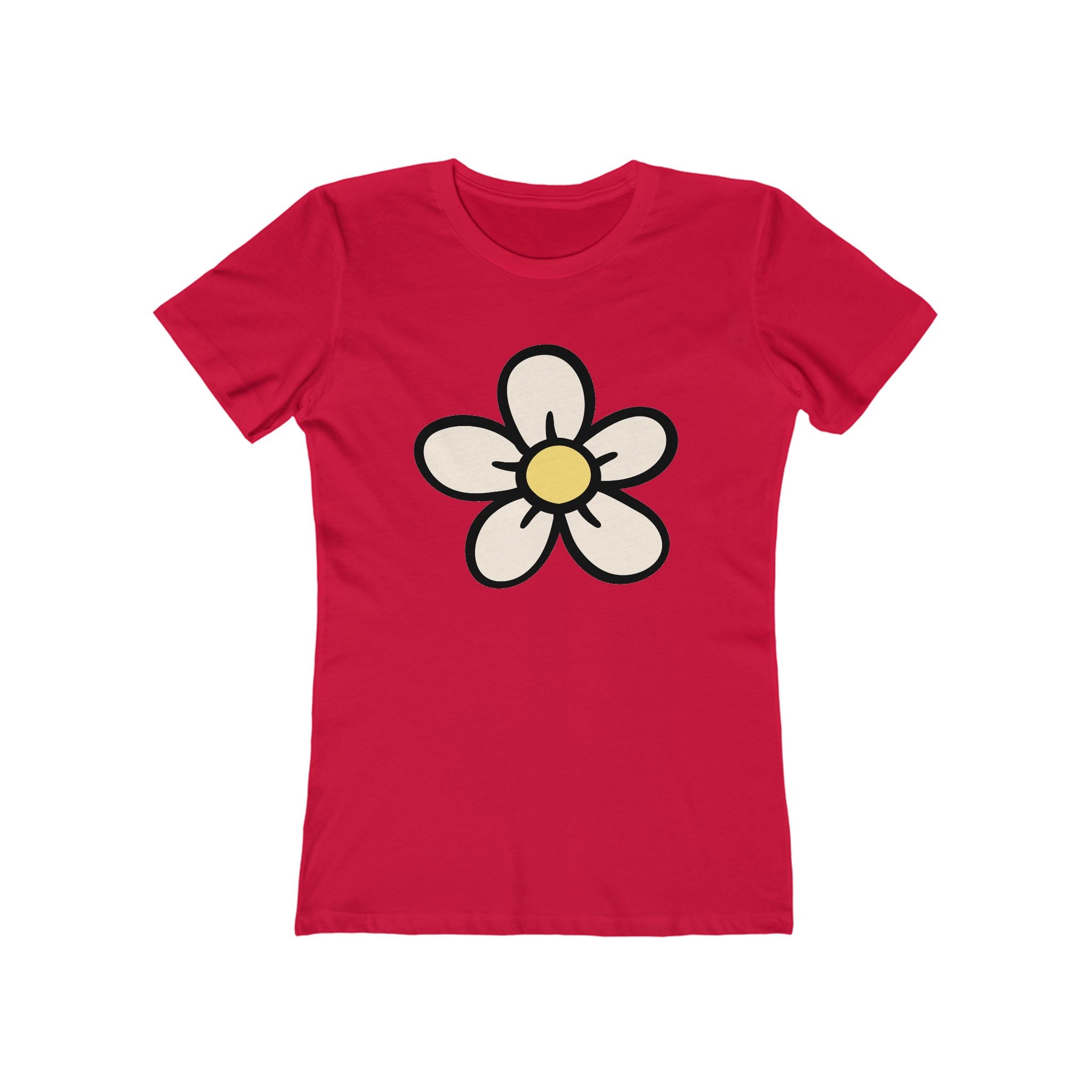 Flower Women's Tshirt, Floral Graphic Tee, Casual Top for Her, Spring Blossom Shirt, Botanical Print Blouse