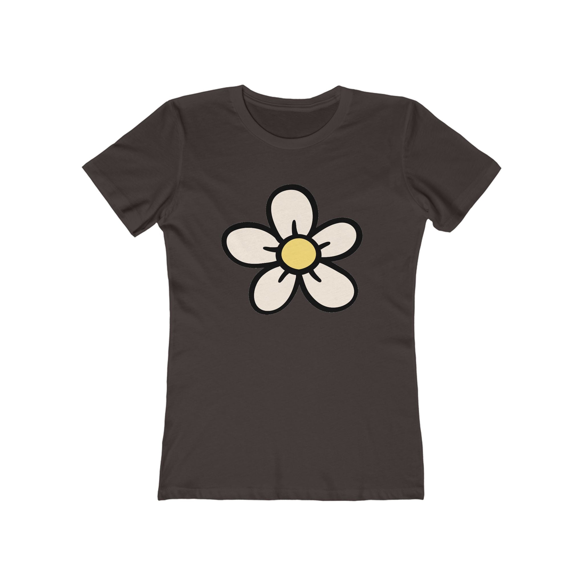 Flower Women's Tshirt, Floral Graphic Tee, Casual Top for Her, Spring Blossom Shirt, Botanical Print Blouse